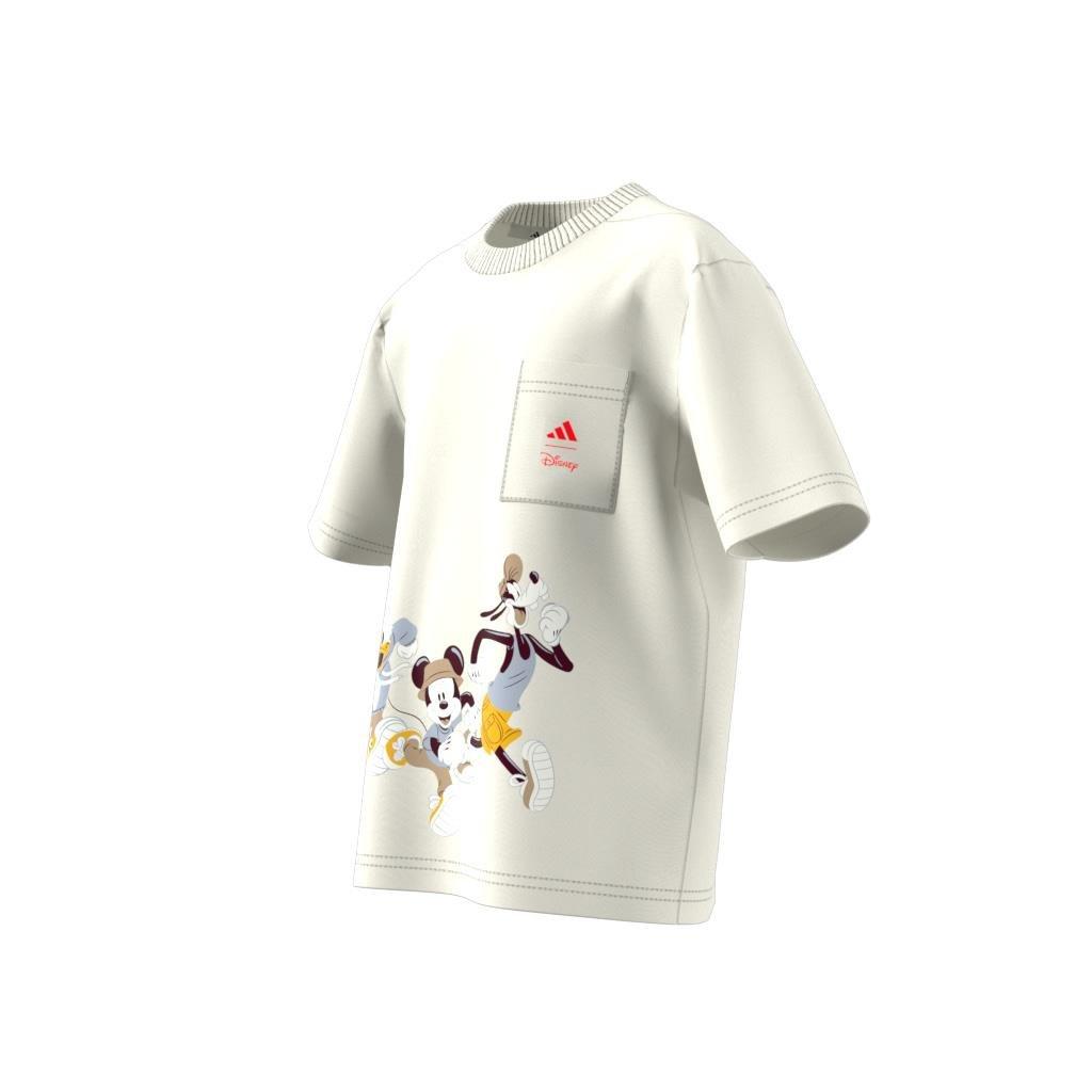 Kids Unisex adidas x Disney Mickey Mouse Tee, White, A901_ONE, large image number 10