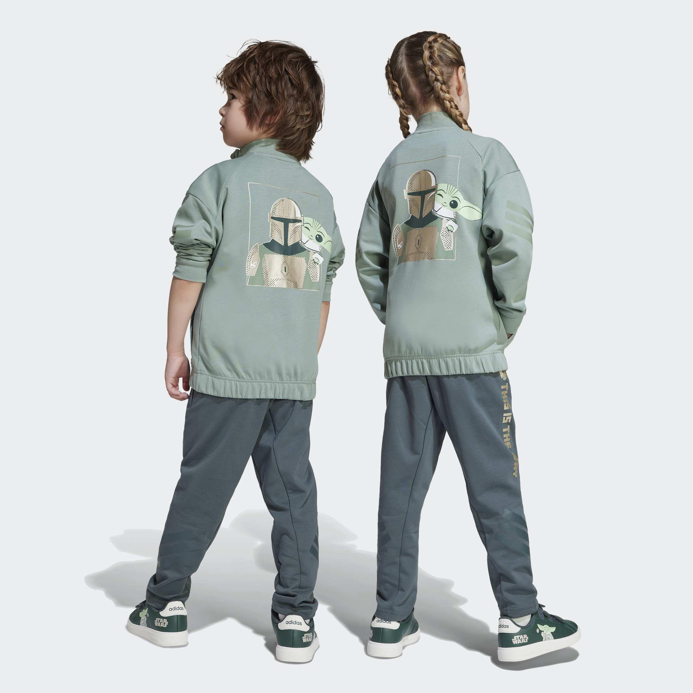 Kids Unisex adidas x Star Wars The Mandalorian Joggers, Green, A901_ONE, large image number 5