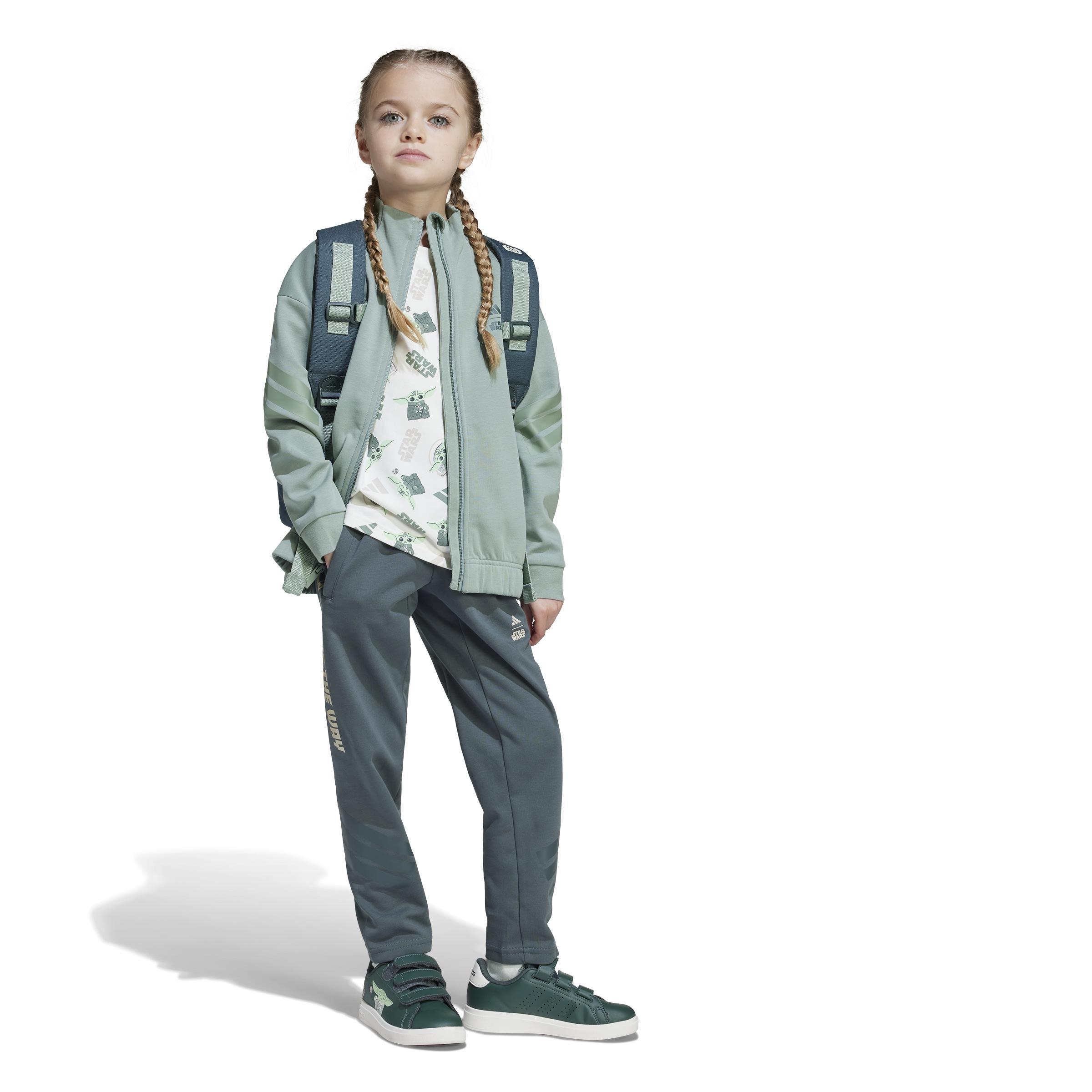 Kids Unisex adidas x Star Wars The Mandalorian Joggers, Green, A901_ONE, large image number 14