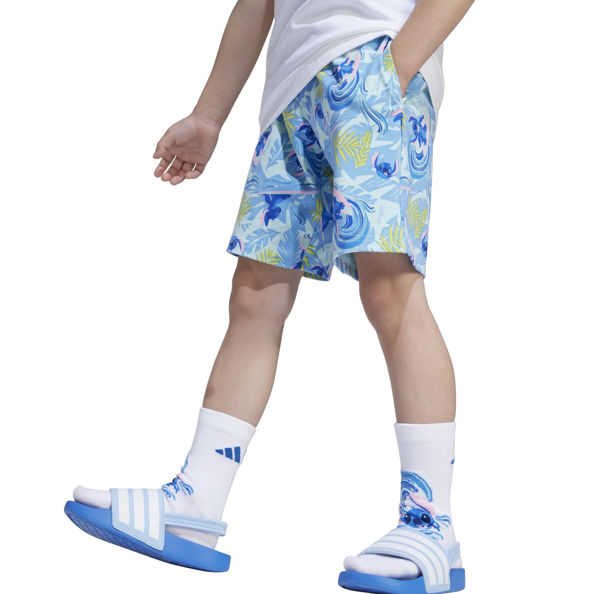 Kids Unisex Adidas X Disney Lilo & Stitch T-Shirt Set, White, A901_ONE, large image number 5