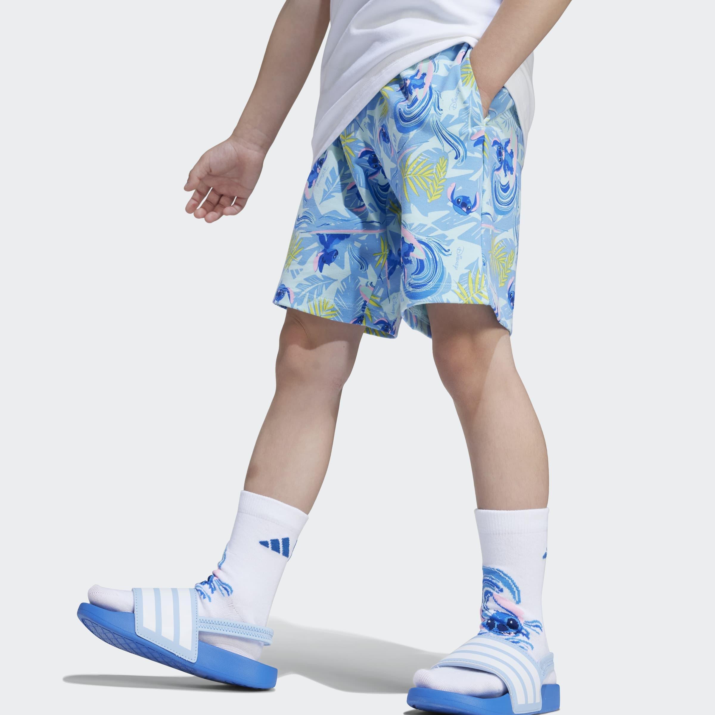 Kids Unisex Adidas X Disney Lilo & Stitch T-Shirt Set, White, A901_ONE, large image number 7