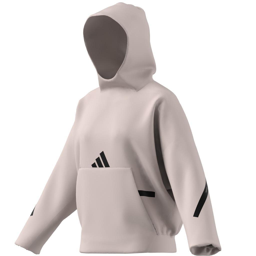 adidas Z.N.E. Hooded Sweatshirt, Pink, A901_ONE, large image number 6