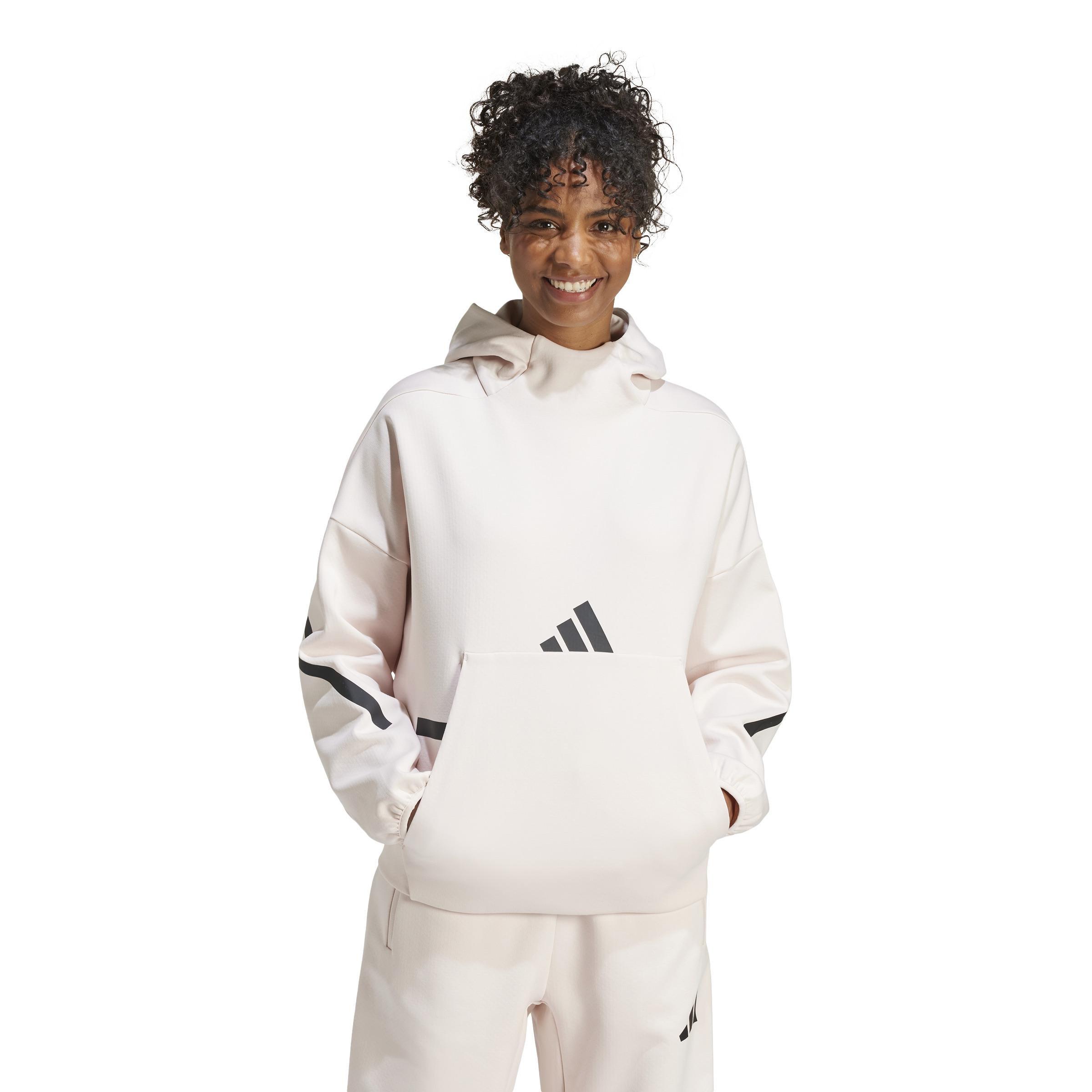 adidas Z.N.E. Hooded Sweatshirt, Pink, A901_ONE, large image number 9
