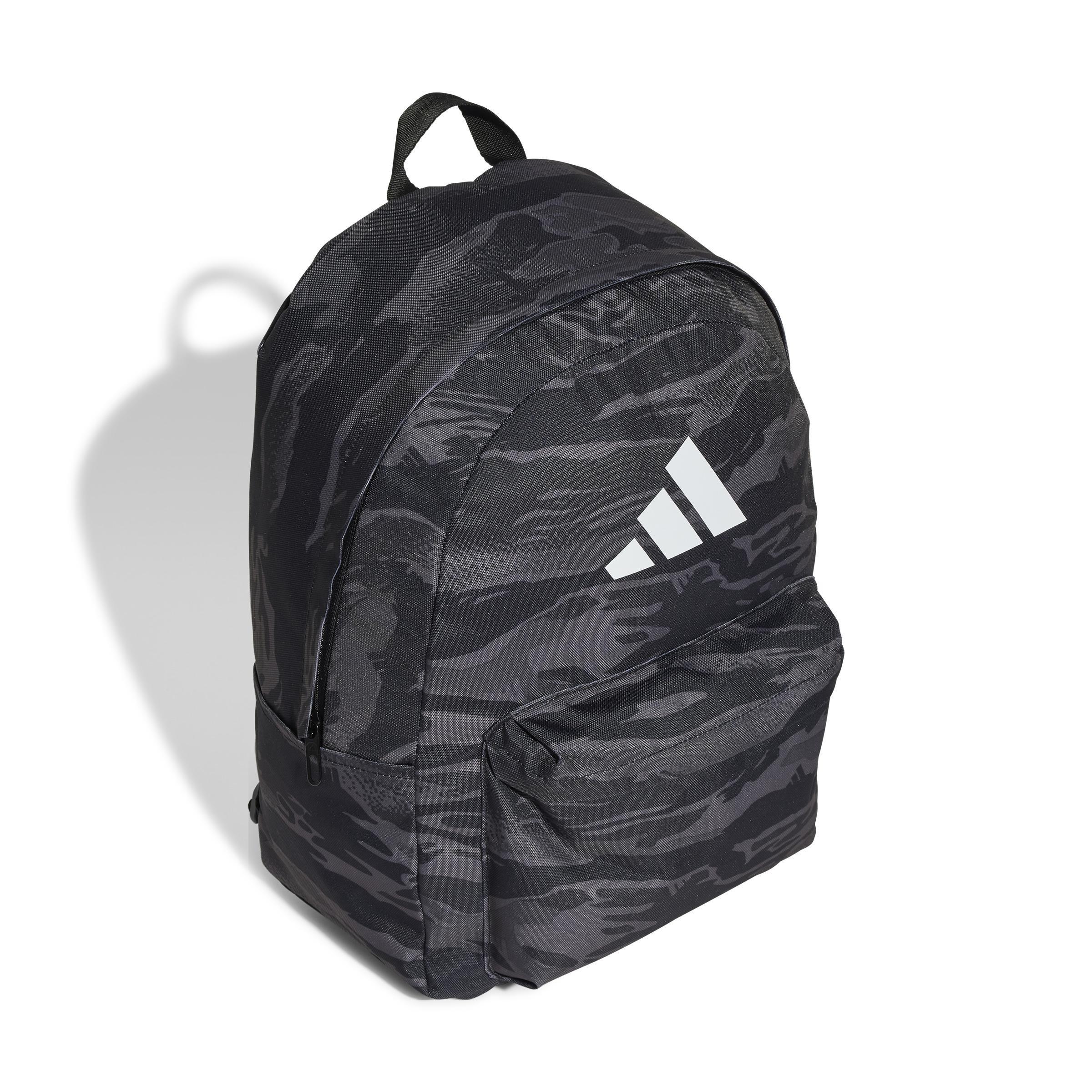 Unisex Classic Graphic Backpack, Grey, A901_ONE, large image number 0