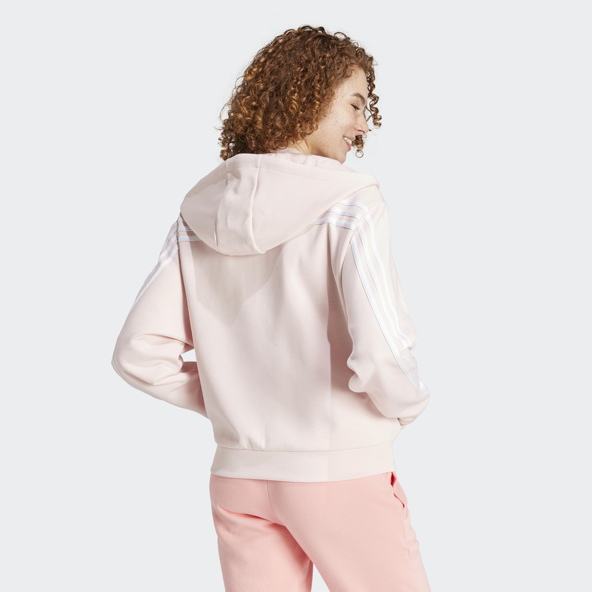 Future Icons 3-Stripes Full Zip Hoodie, Pink, A901_ONE, large image number 2