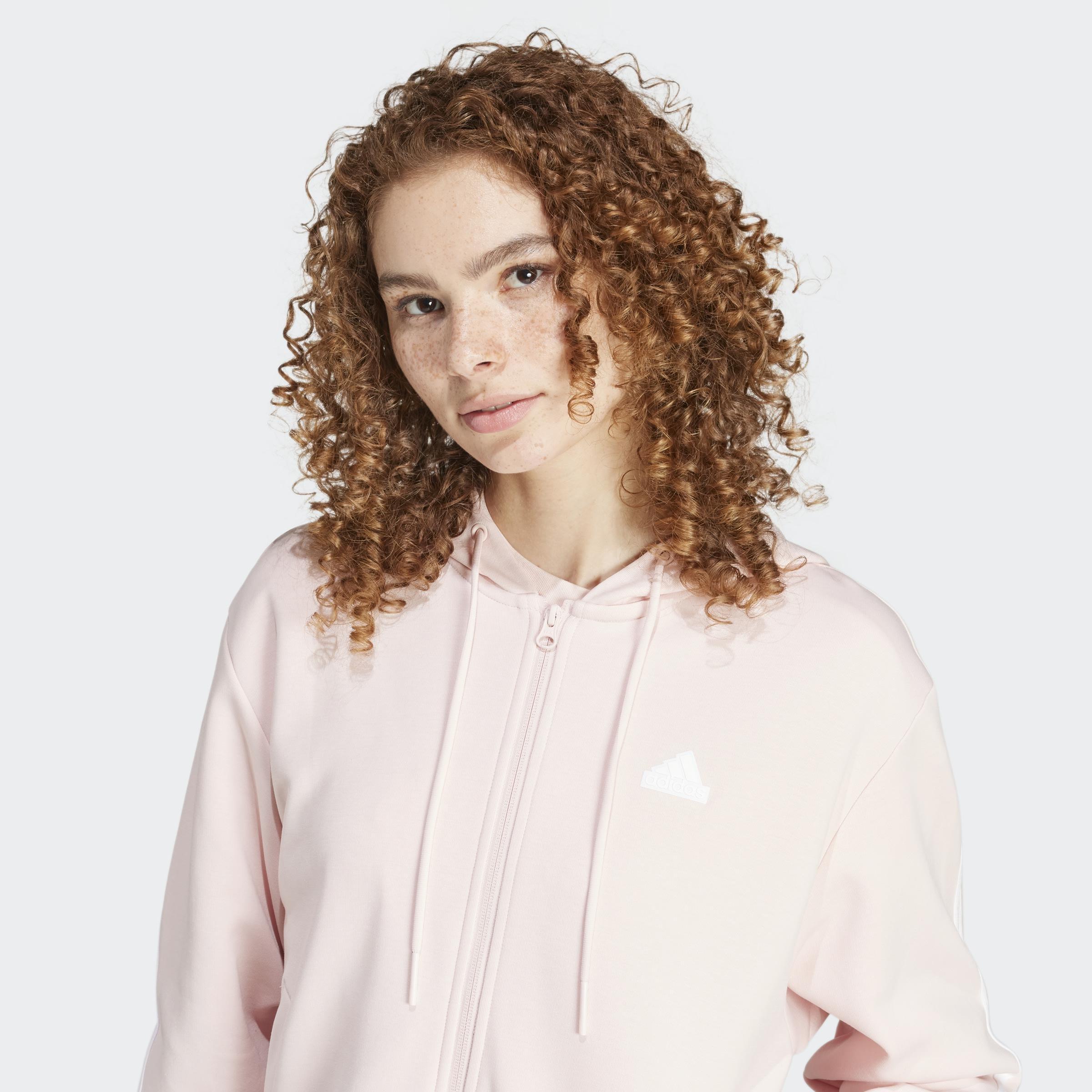 Future Icons 3-Stripes Full Zip Hoodie, Pink, A901_ONE, large image number 4