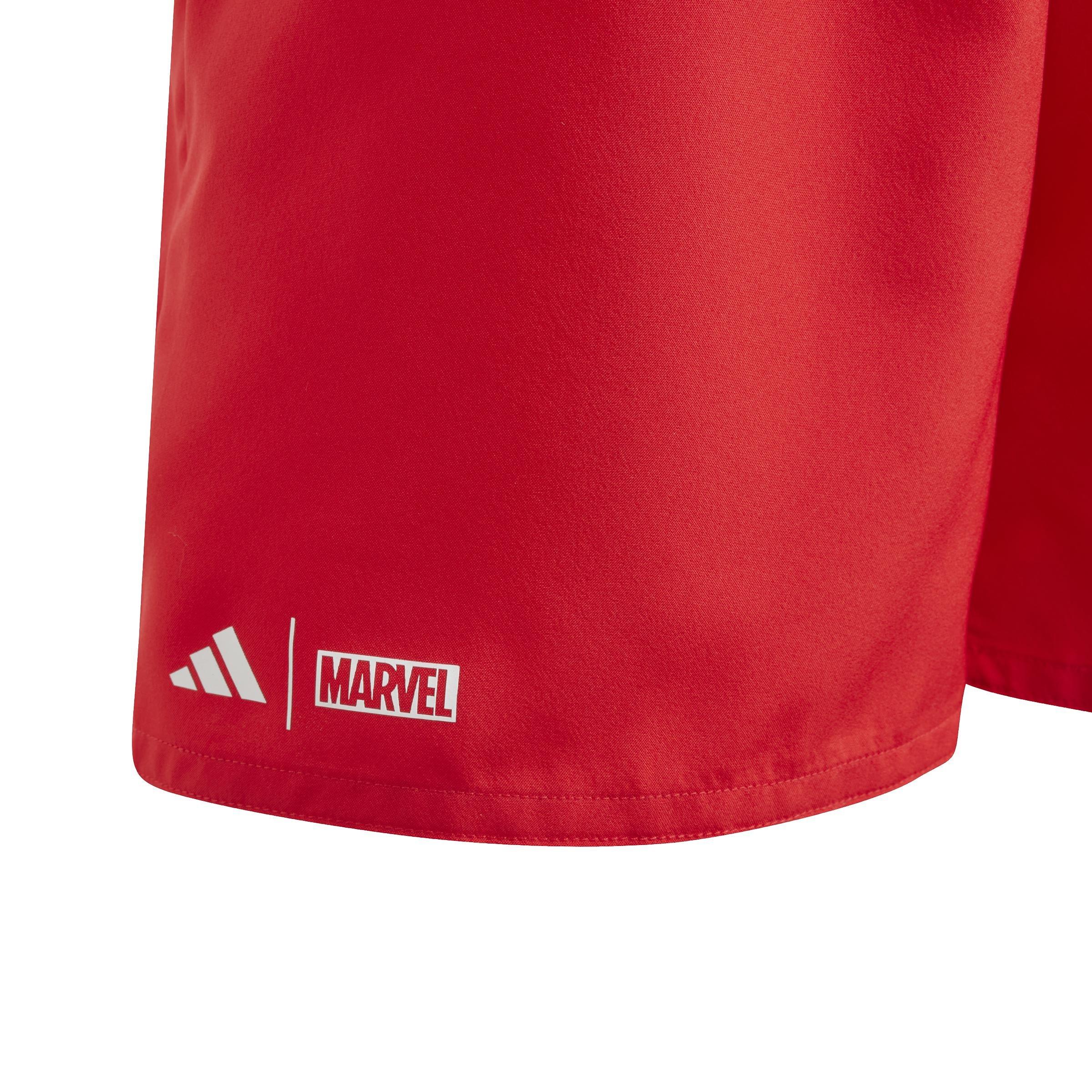 Kids Adidas X Marvel Spider-Man Swim Shorts 5 Inch, Red, A901_ONE, large image number 5