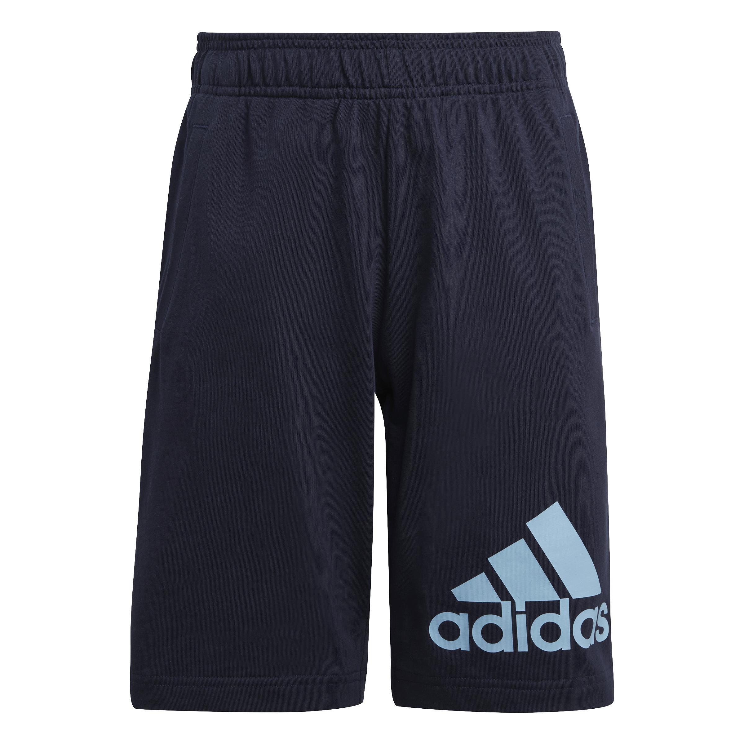Unisex Kids Essentials Big Logo Cotton Shorts, Blue, , large image number 0
