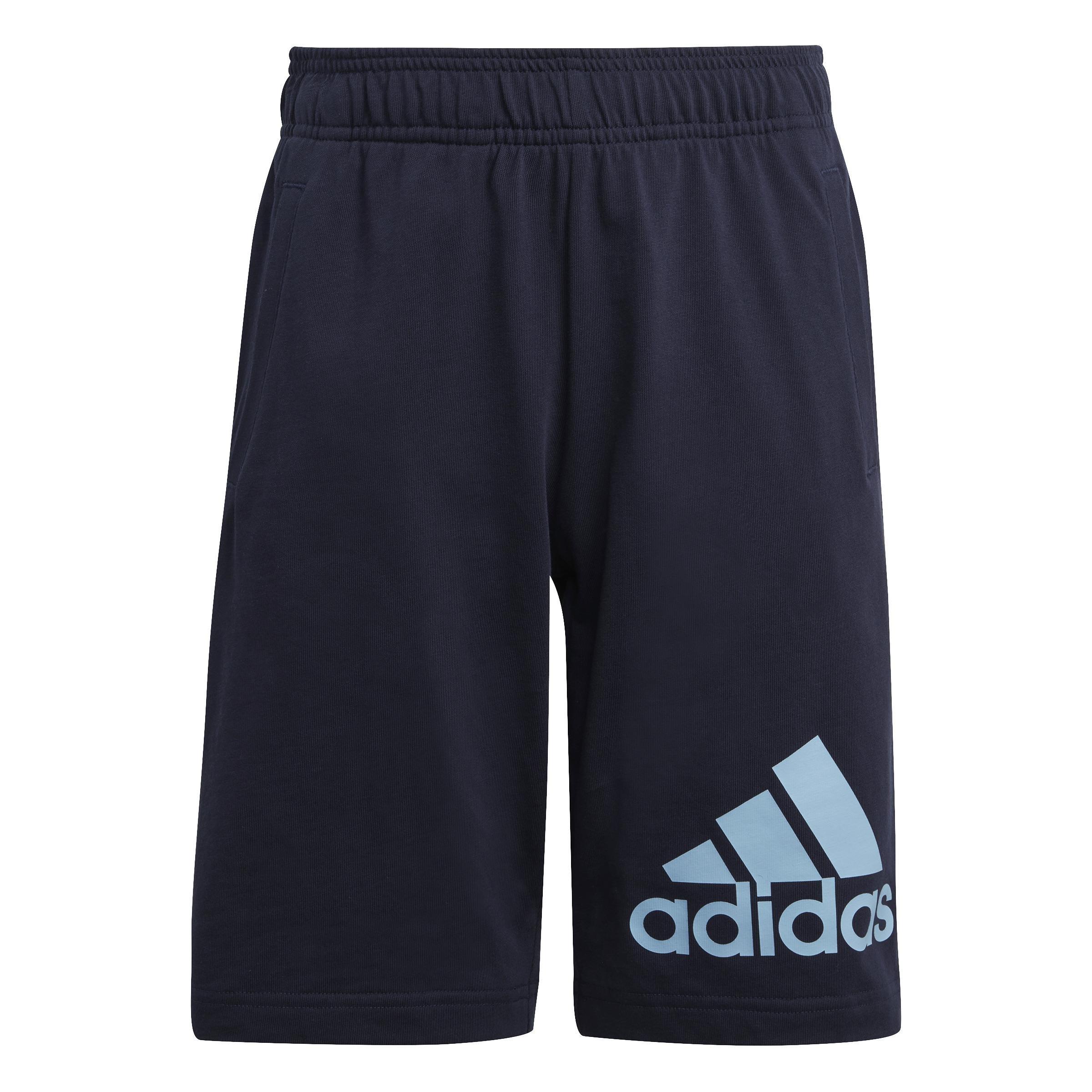 Unisex Kids Essentials Big Logo Cotton Shorts, Blue, , large image number 1