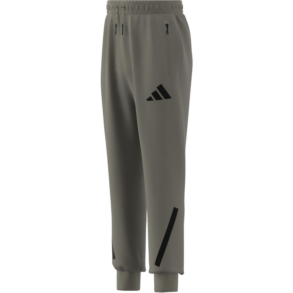 Unisex Kids adidas Z.N.E. Tapered-Leg Tracksuit Bottoms, Grey, A901_ONE, large image number 7