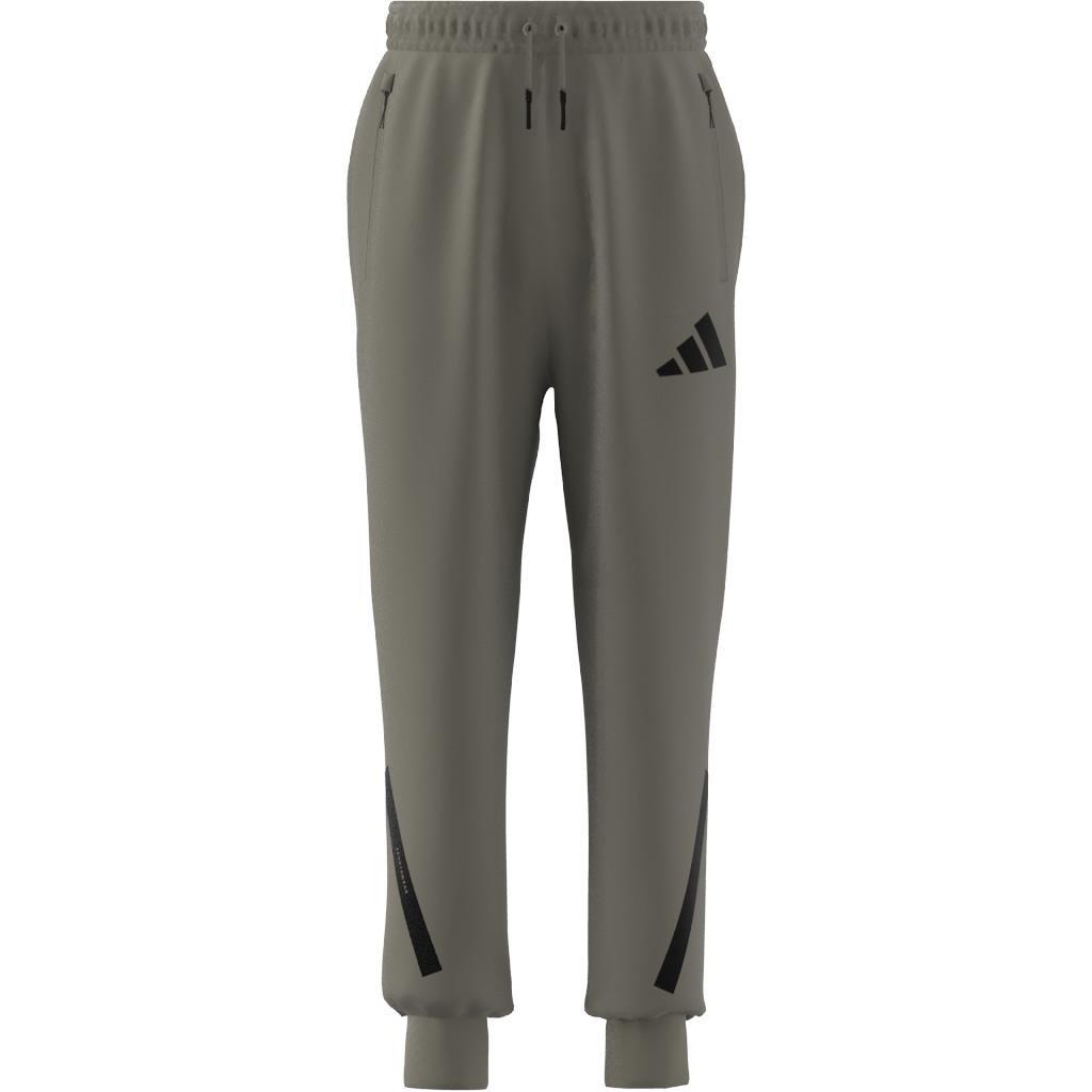 Unisex Kids adidas Z.N.E. Tapered-Leg Tracksuit Bottoms, Grey, A901_ONE, large image number 9