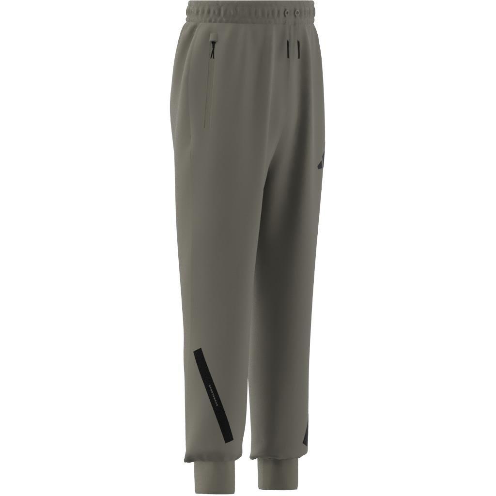 Unisex Kids adidas Z.N.E. Tapered-Leg Tracksuit Bottoms, Grey, , large image number 13
