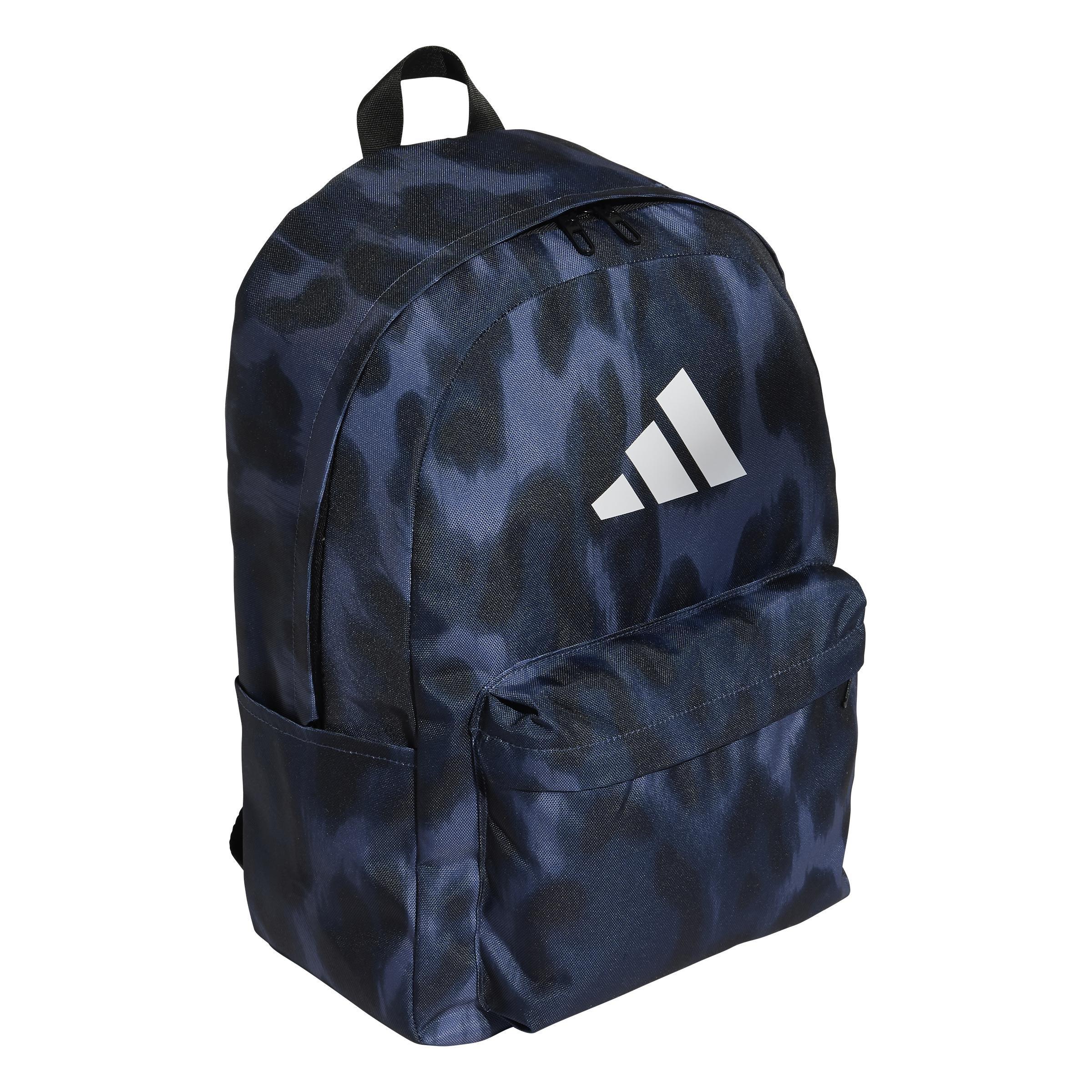 Animal-Print Classic Backpack, Blue