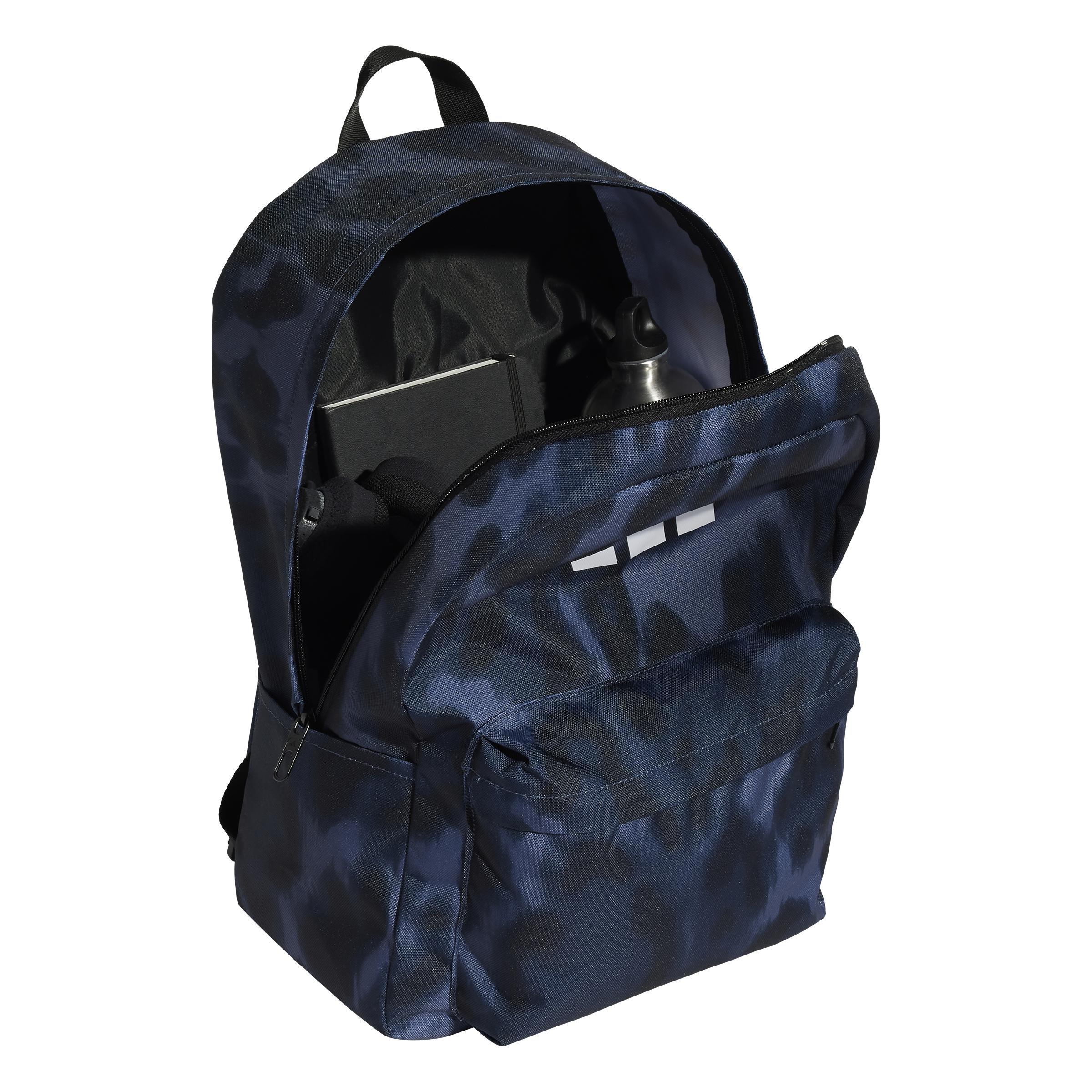 Animal-Print Classic Backpack, Blue, A901_ONE, large image number 2