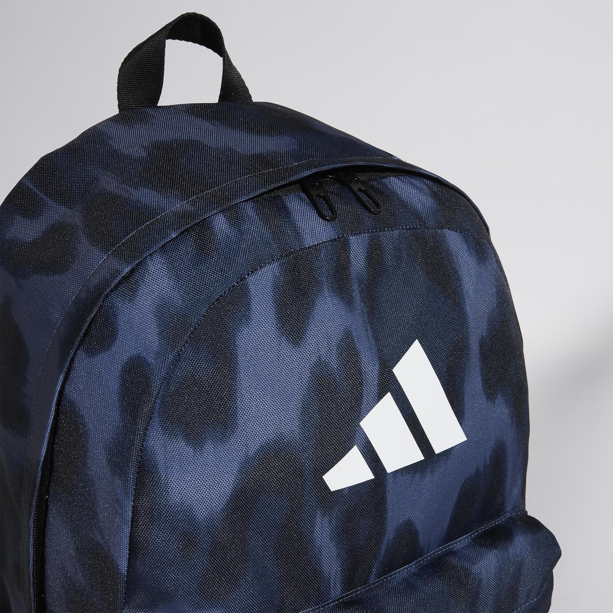 Animal-Print Classic Backpack, Blue, A901_ONE, large image number 8