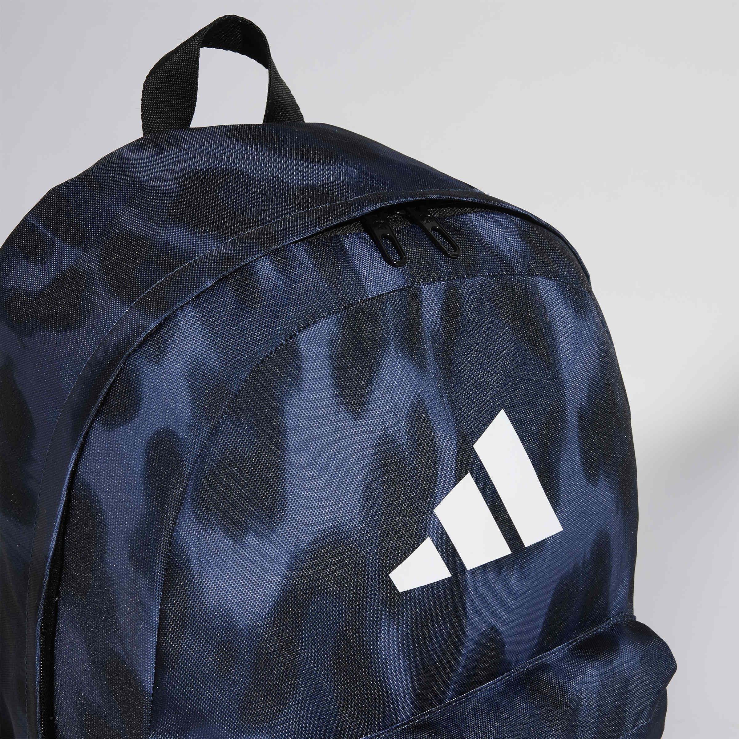 Animal-Print Classic Backpack, Blue, A901_ONE, large image number 10