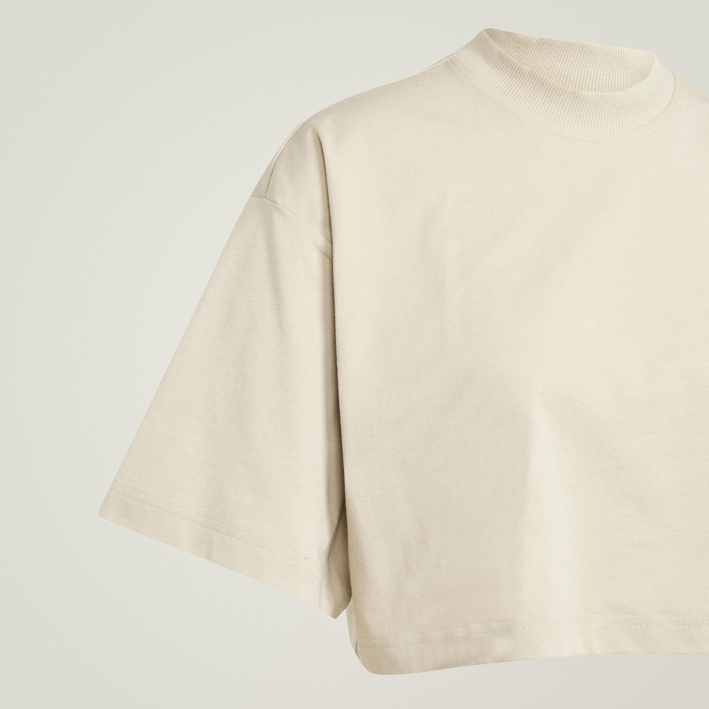 adidas by Stella McCartney Crop Tee, Beige, A901_ONE, large image number 8