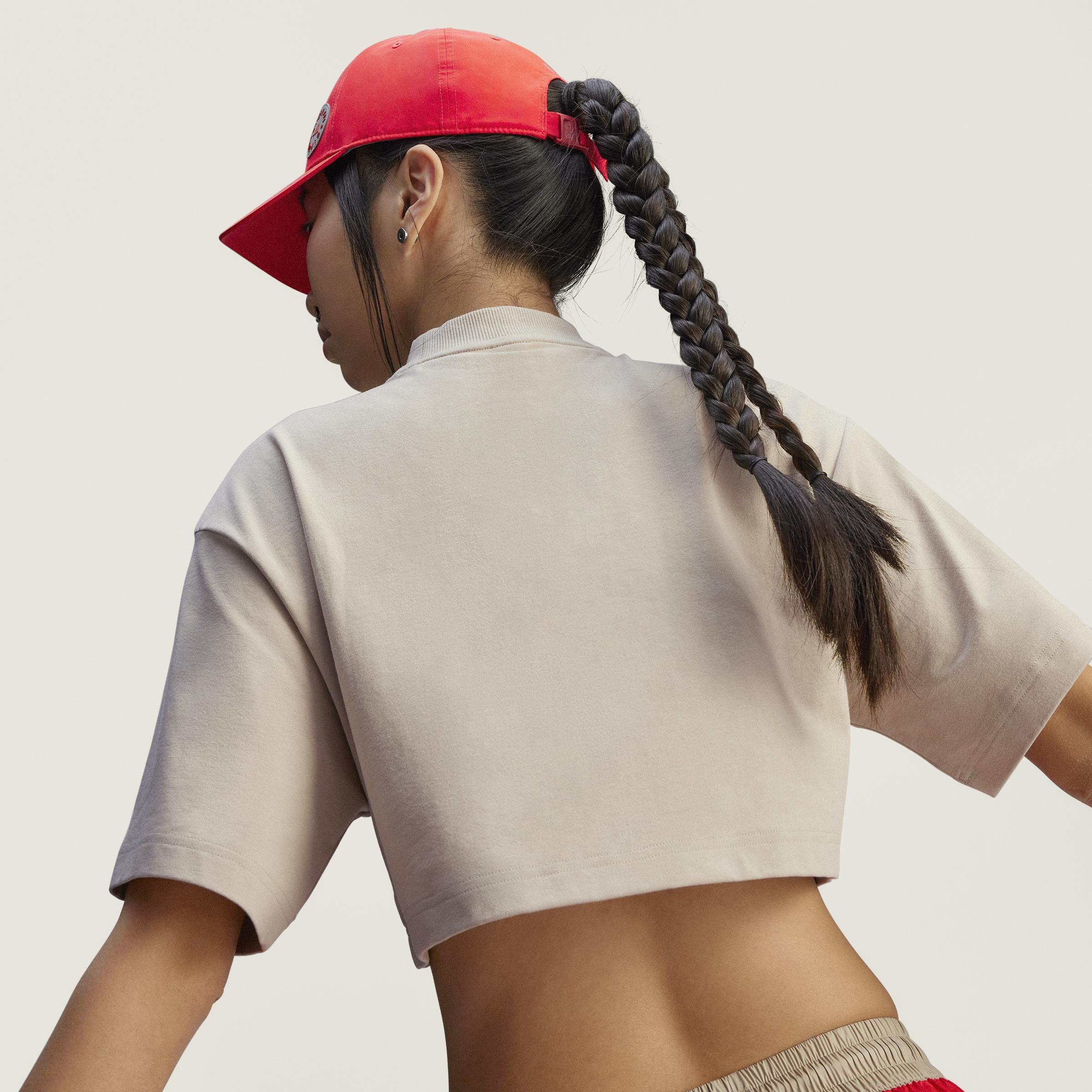 adidas by Stella McCartney Crop Tee, Beige, A901_ONE, large image number 14