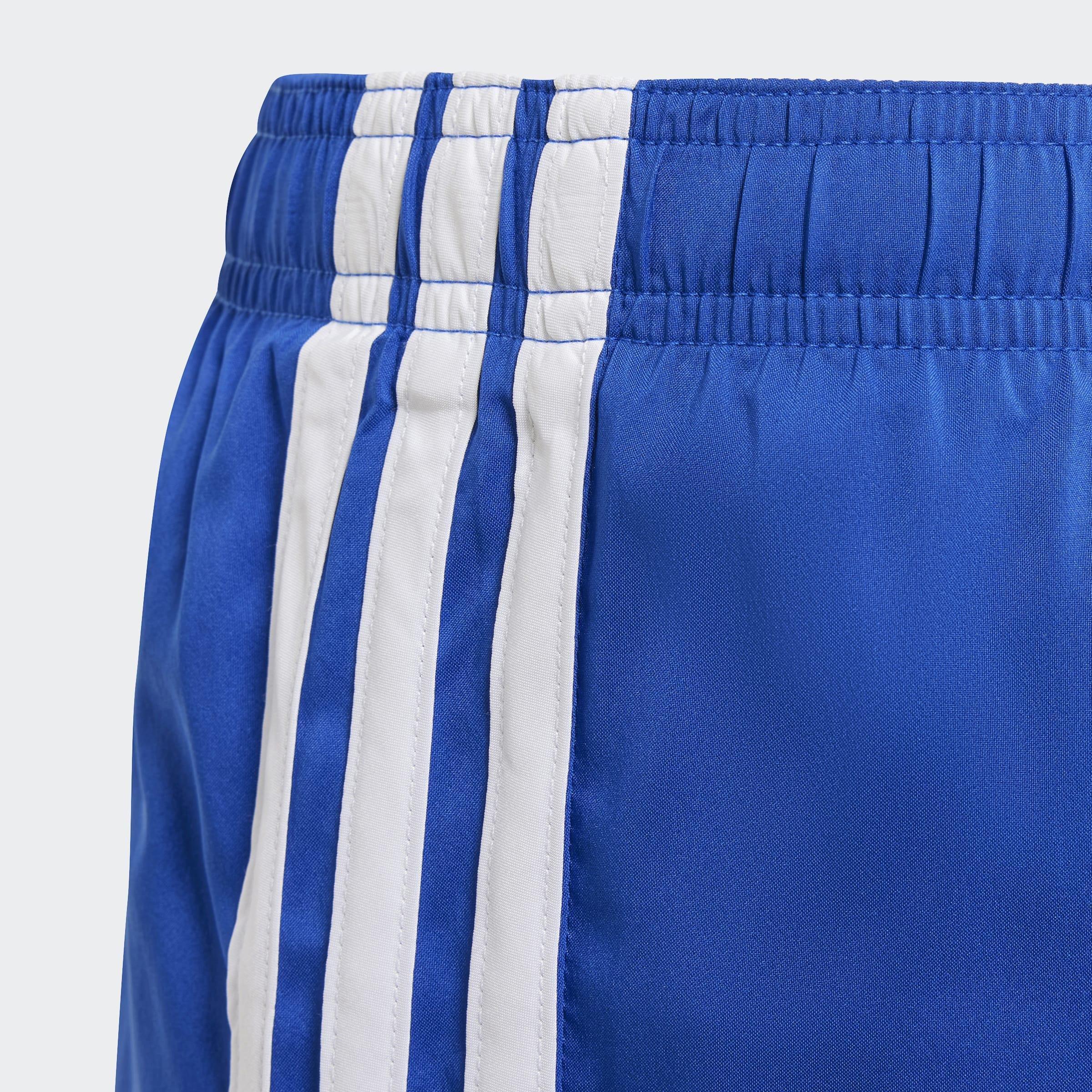Kids 3-Stripes Swim Shorts, Blue, A901_ONE, medium