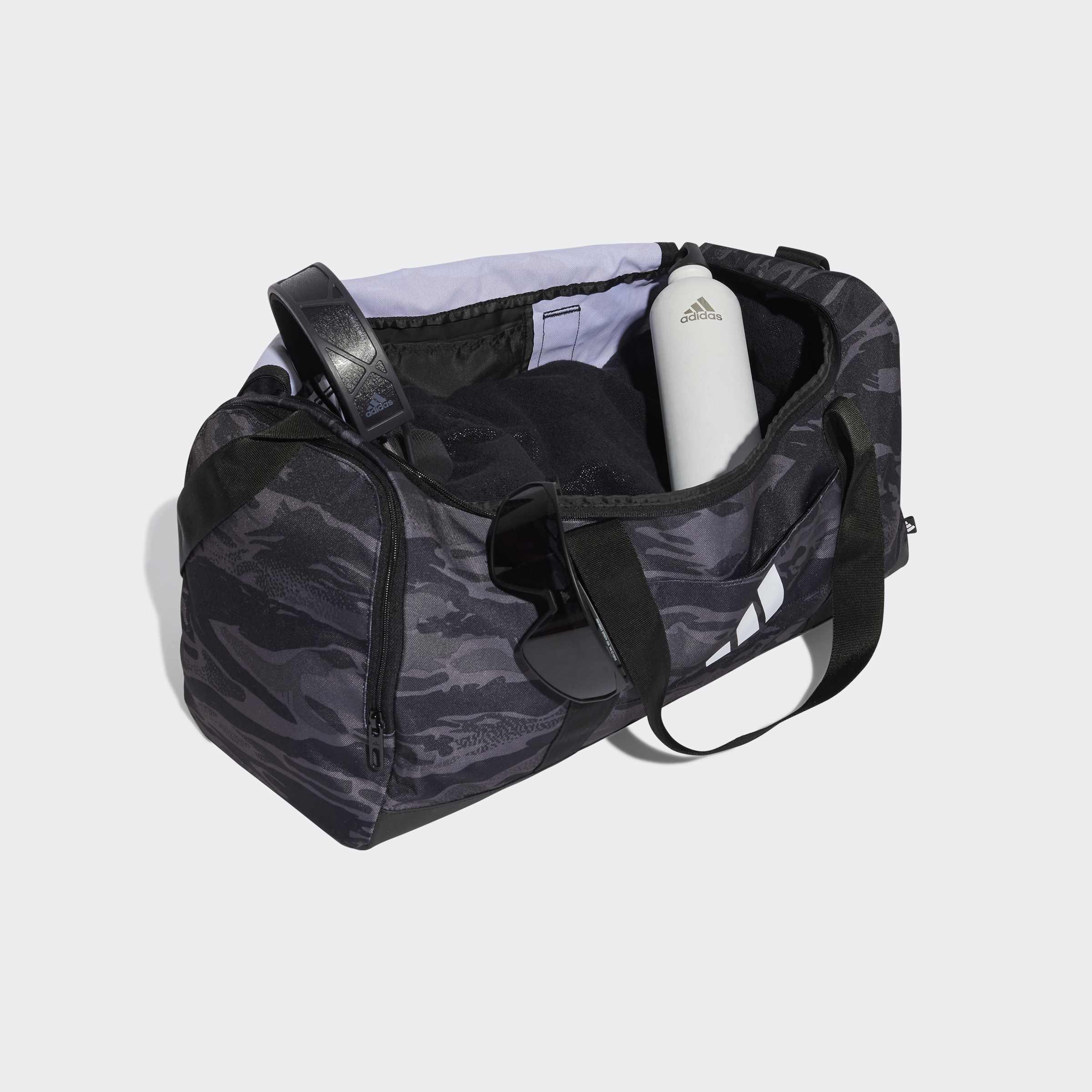 Unisex Linear Camo Duffel Medium, Grey, A901_ONE, large image number 3