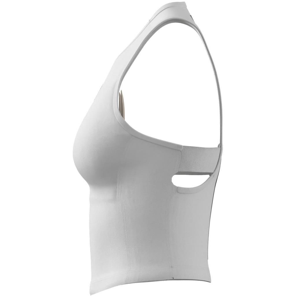 Power 3-Stripes Racerback Bra Tank Top, White, A901_ONE, large image number 9