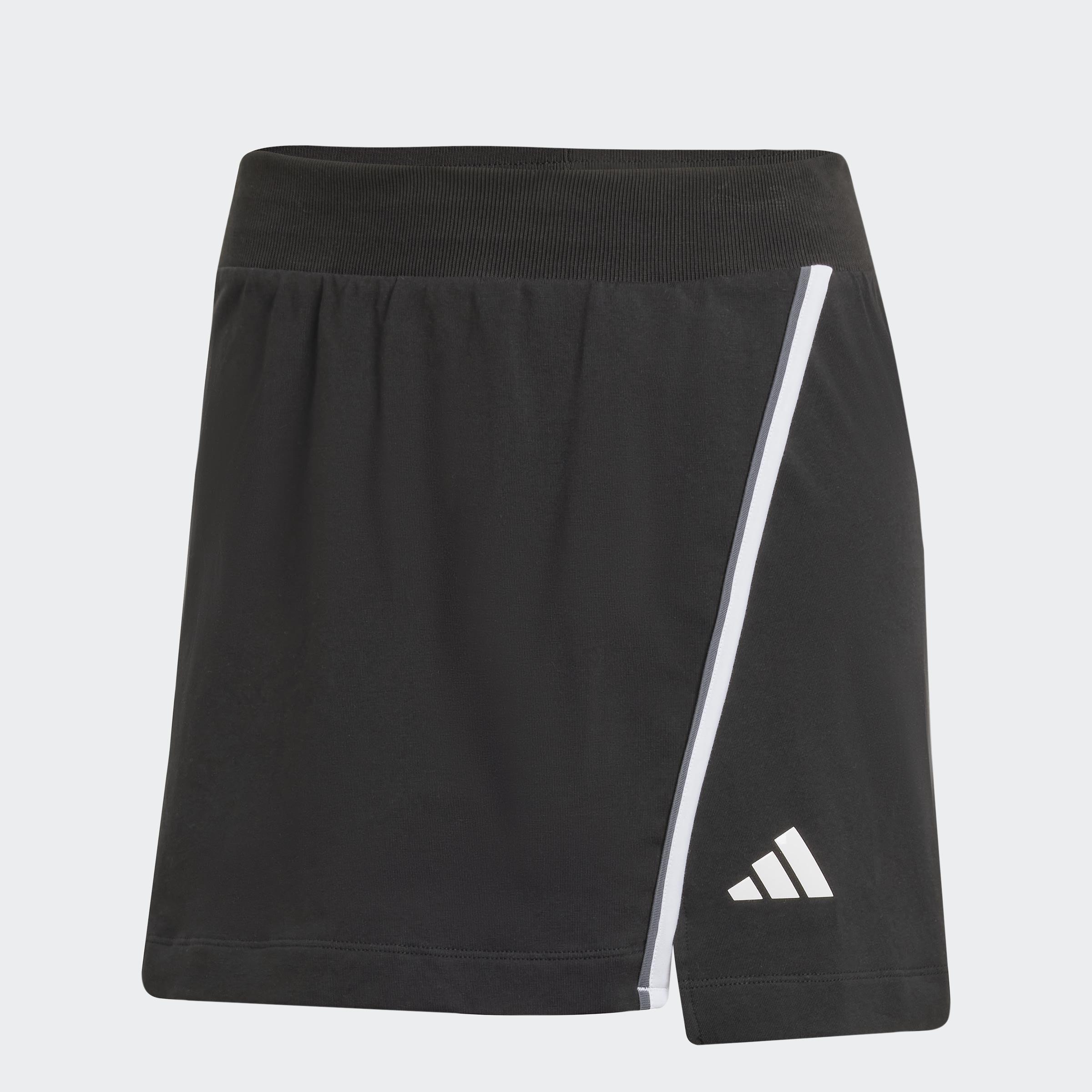 Essentials Color-Pop Cotton Skort, Black, A901_ONE, large image number 2