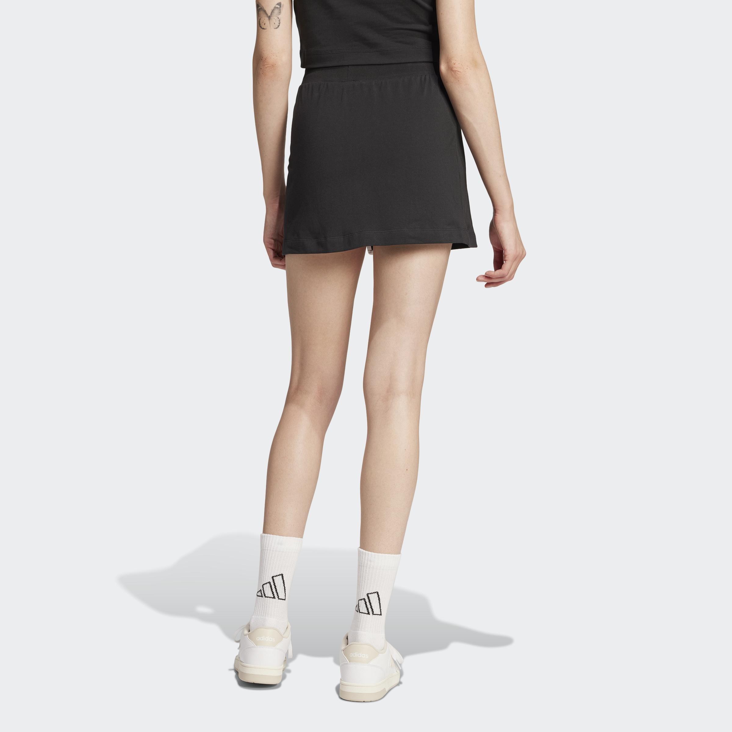 Essentials Color-Pop Cotton Skort, Black, A901_ONE, large image number 4