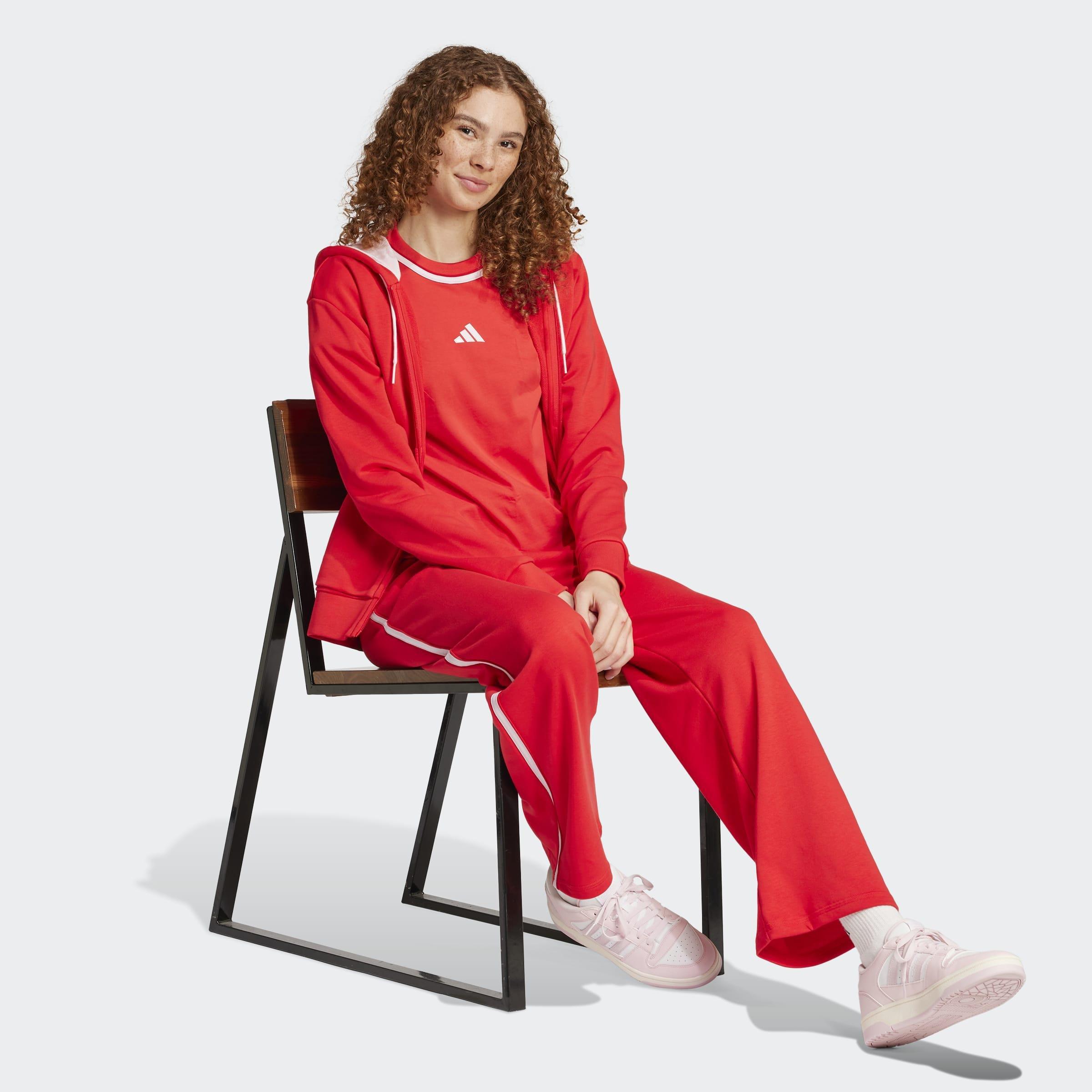Essentials Color Pop French Terry Joggers, Red, A901_ONE, large image number 4