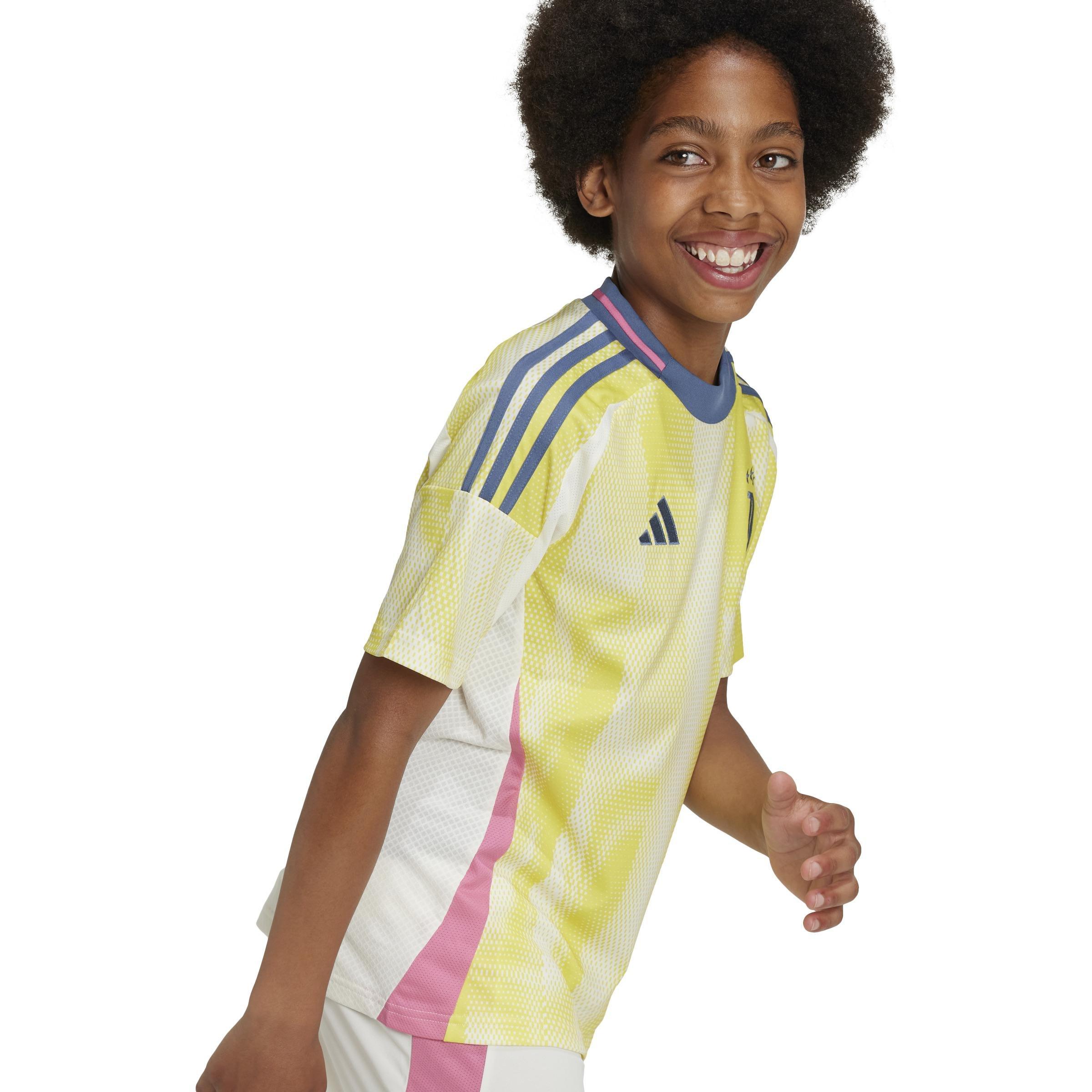Unisex Kids Juventus 24/25 Away Jersey, Yellow, A901_ONE, large image number 7