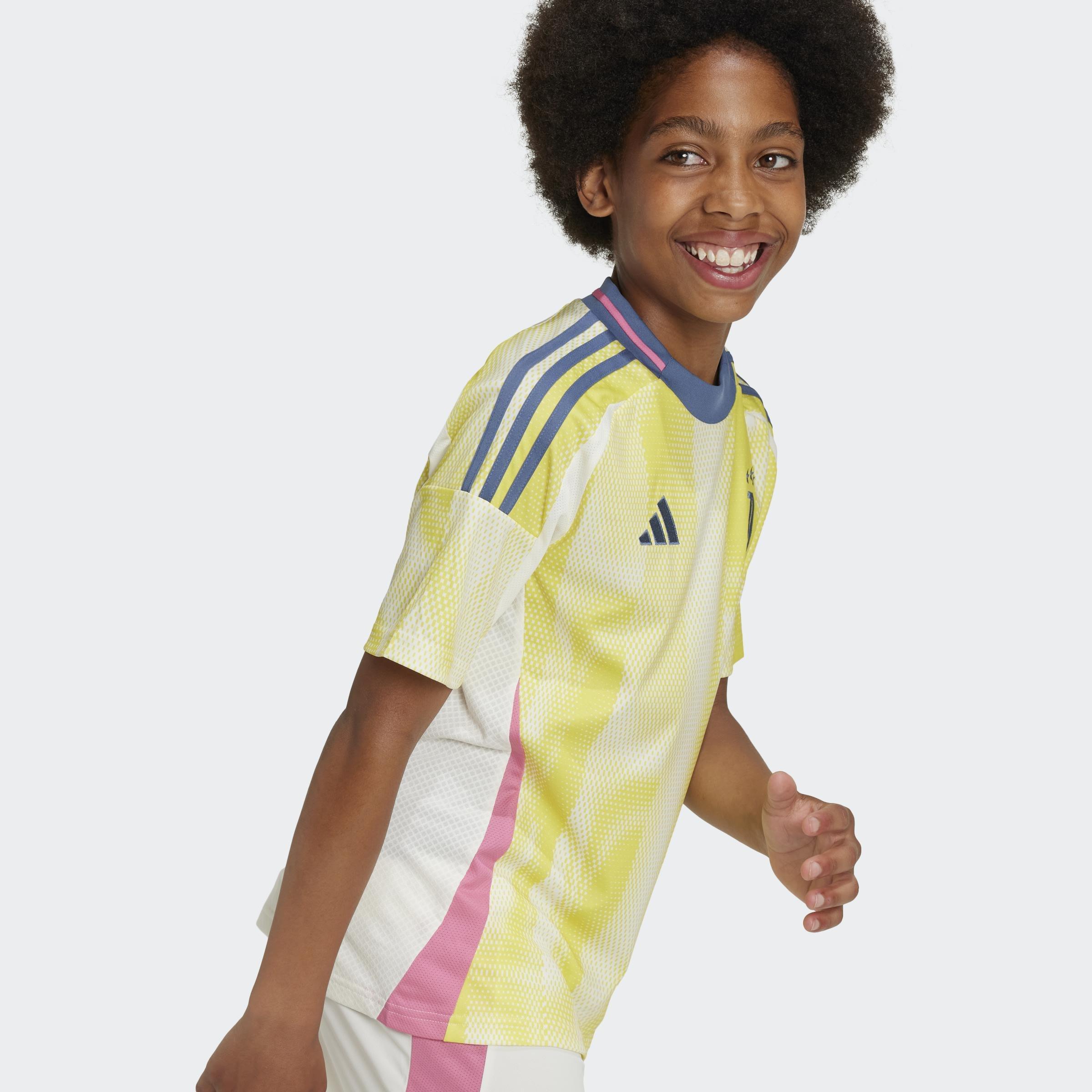Unisex Kids Juventus 24/25 Away Jersey, Yellow, A901_ONE, large image number 9