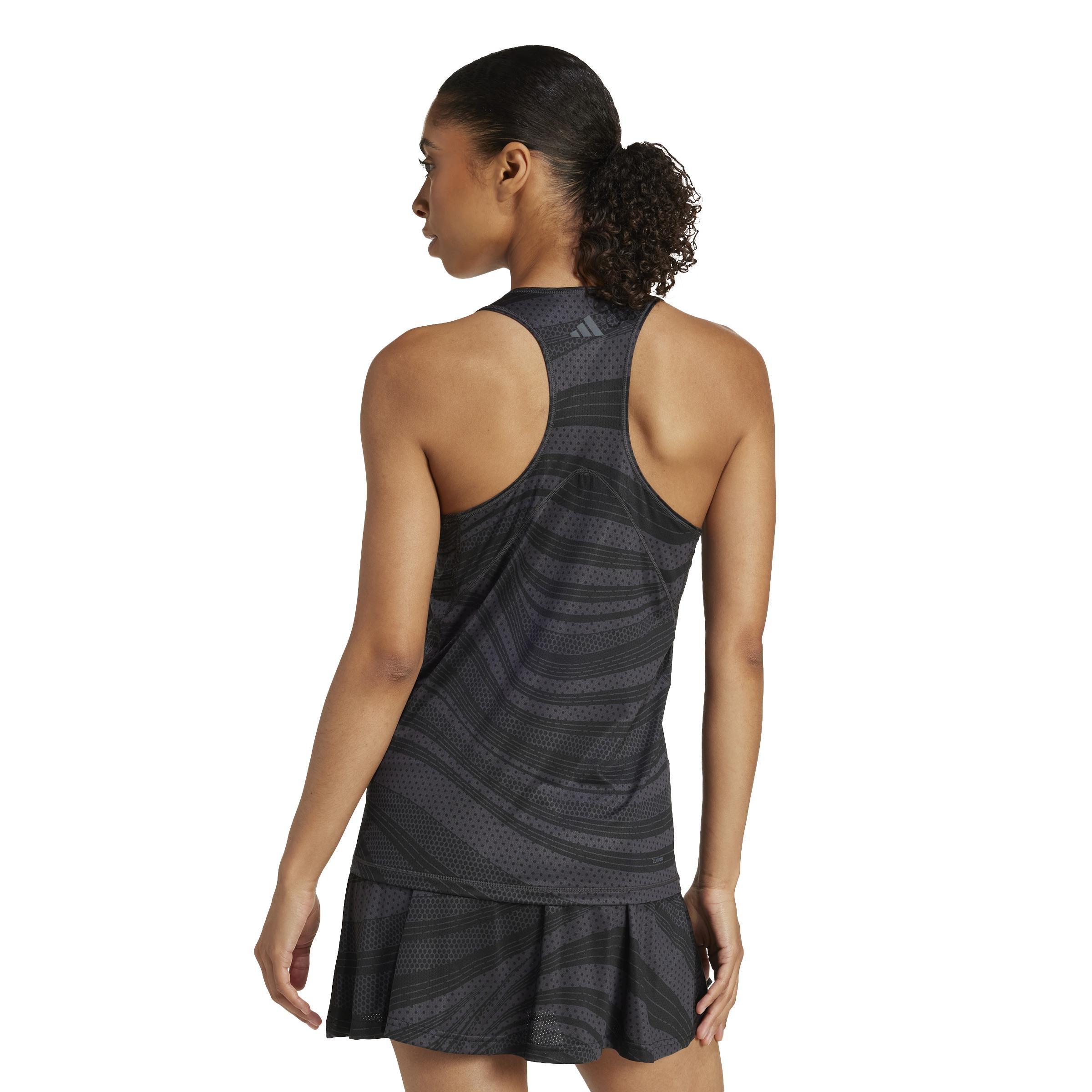 Club Tennis Climacool Graphic Tank Top, Grey, A901_ONE, large image number 2