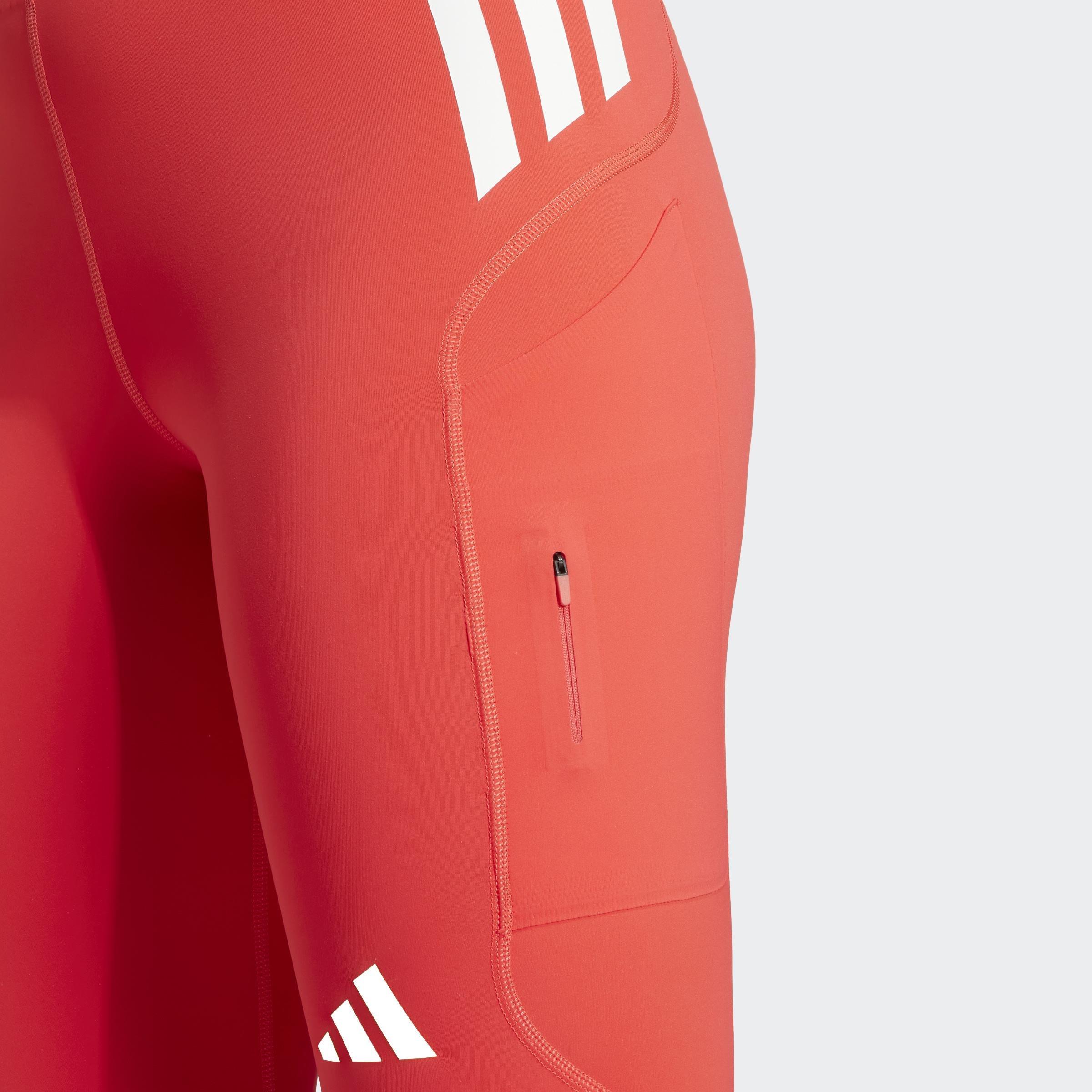 Adizero Full Length Leggings, Red, A901_ONE, large image number 7