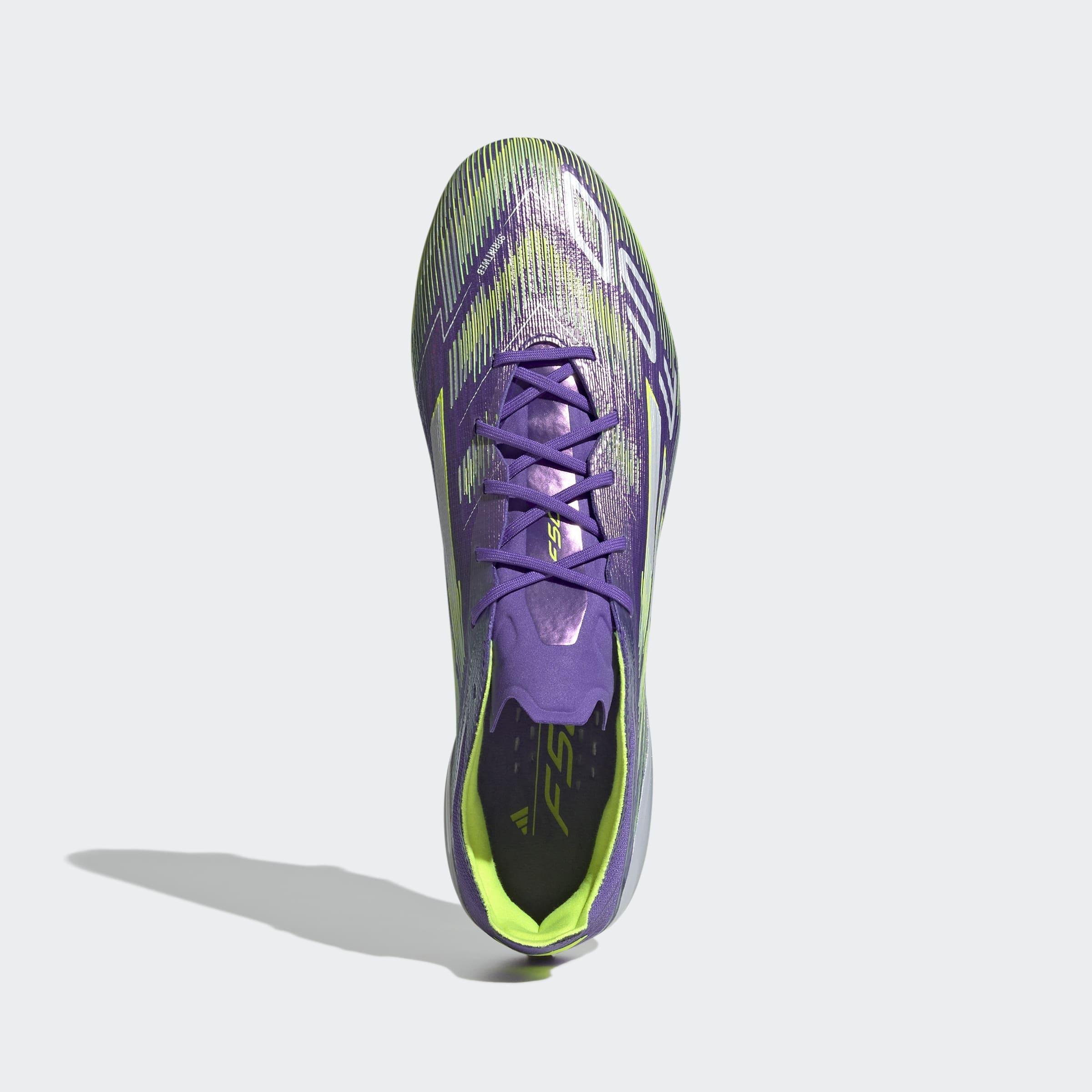 Unisex F50 Elite Firm Ground Boots, Purple, A901_ONE, large image number 1