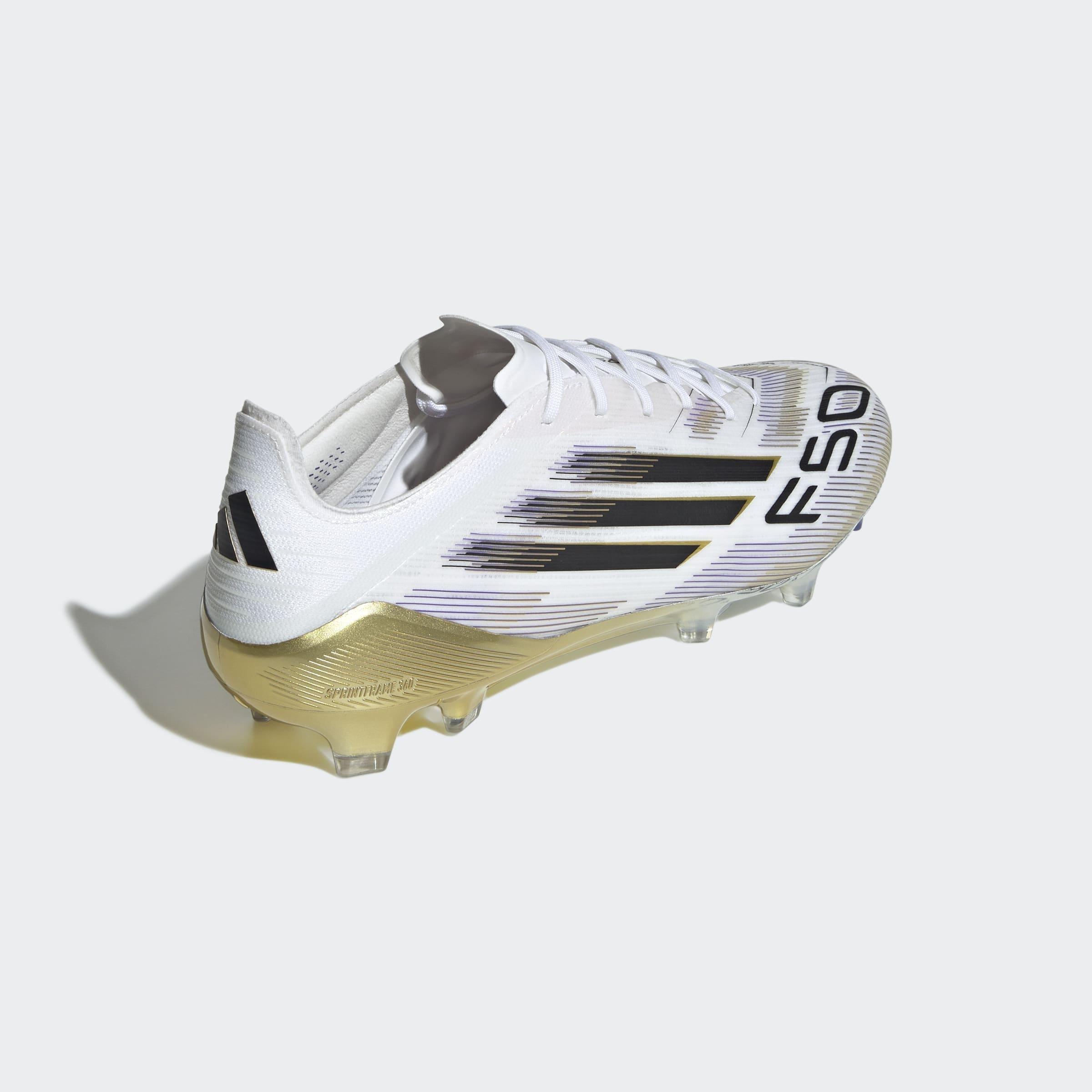 Unisex F50 Elite Firm Ground Boots, White, A901_ONE, large image number 3