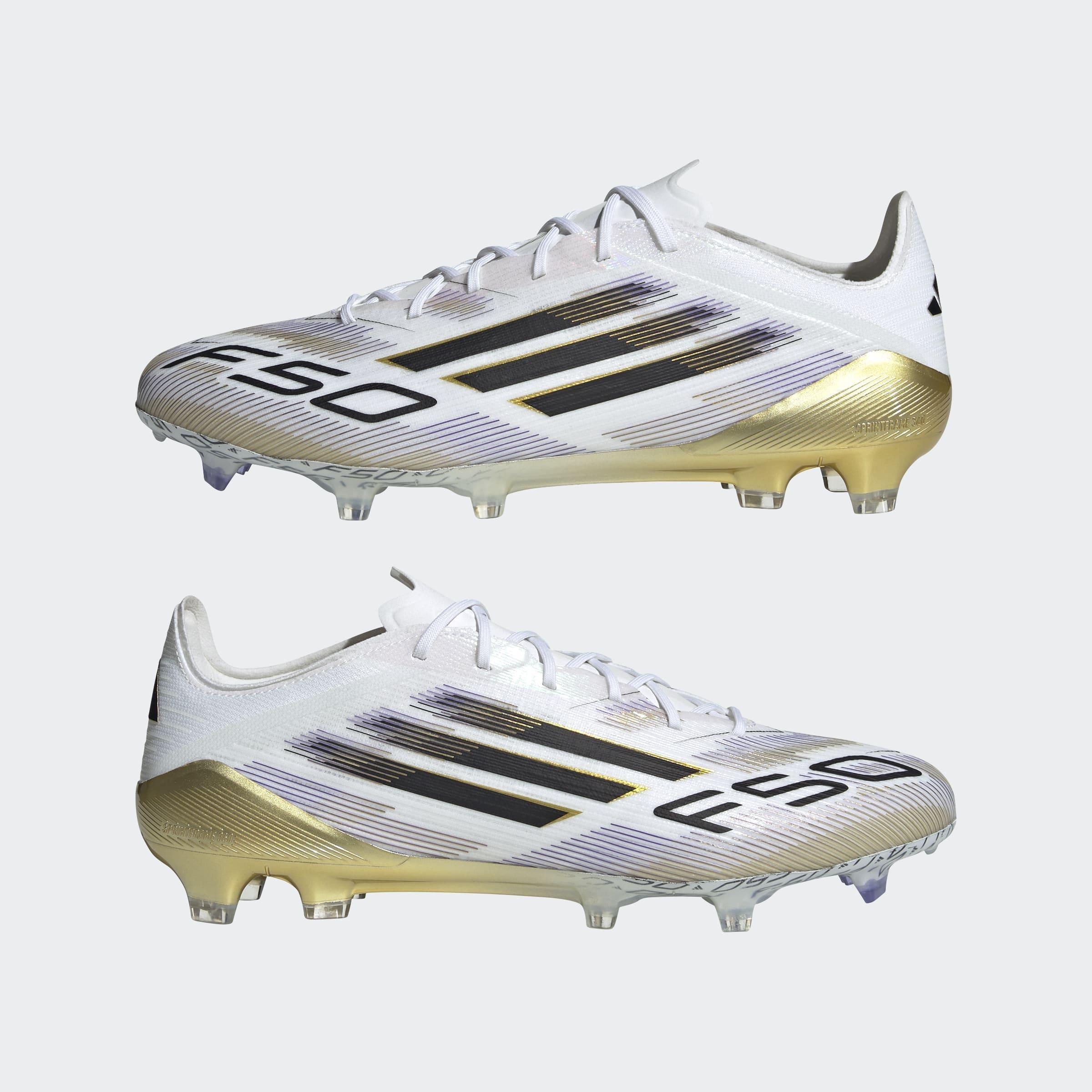 Unisex F50 Elite Firm Ground Boots, White, A901_ONE, large image number 6