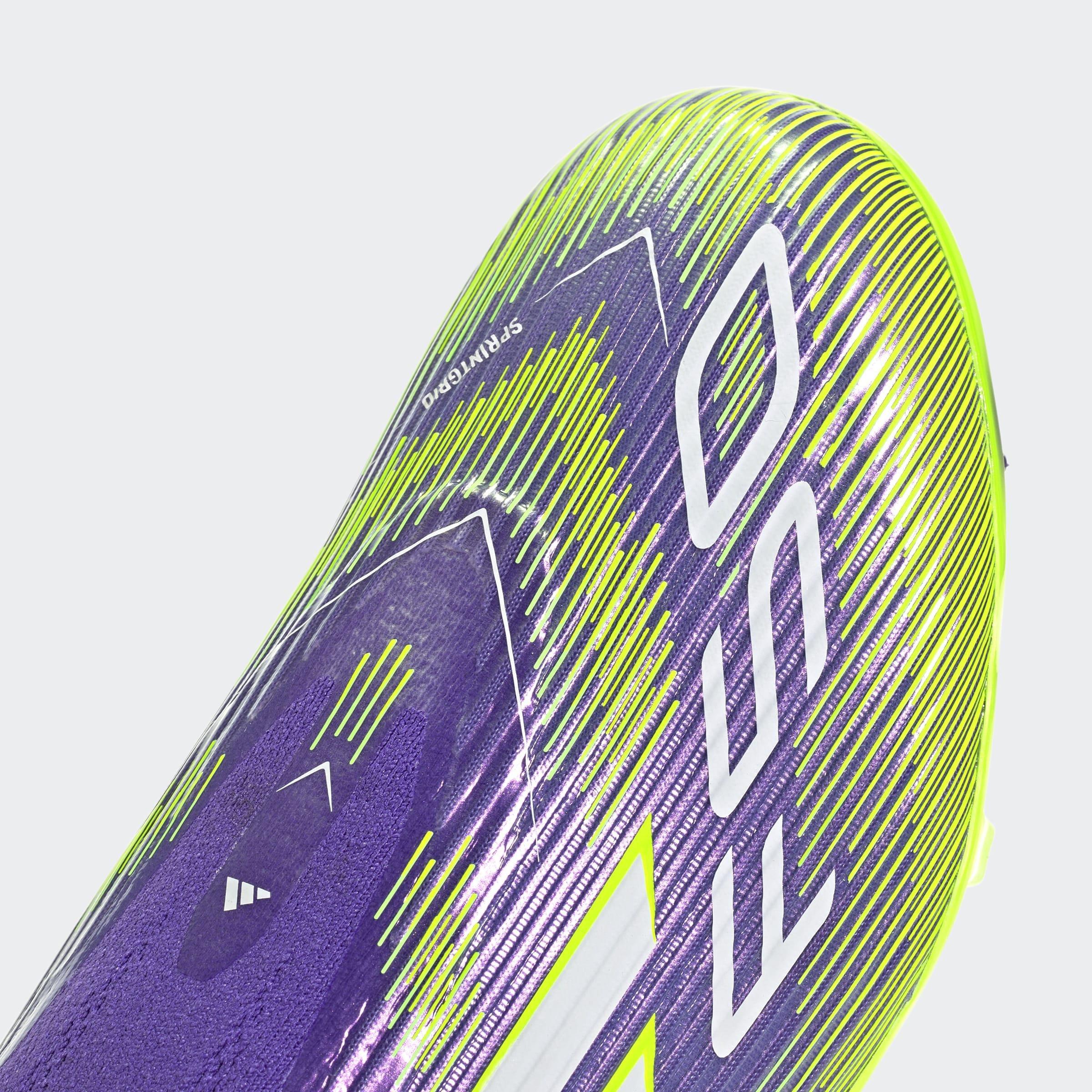 Unisex F50 League Laceless Firm/Multi-Ground Boots, Purple, A901_ONE, large image number 5