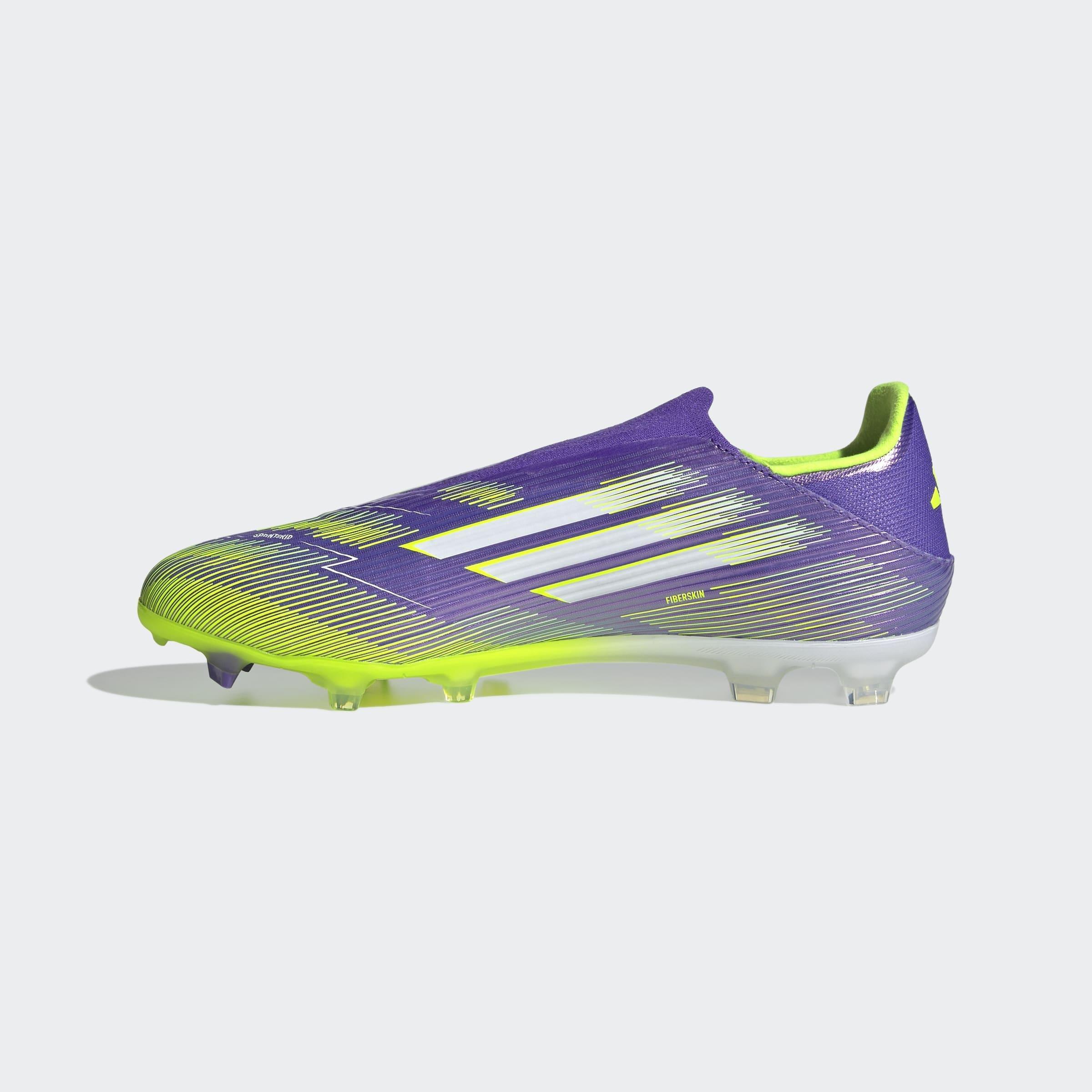 Unisex F50 League Laceless Firm/Multi-Ground Boots, Purple, A901_ONE, large image number 7