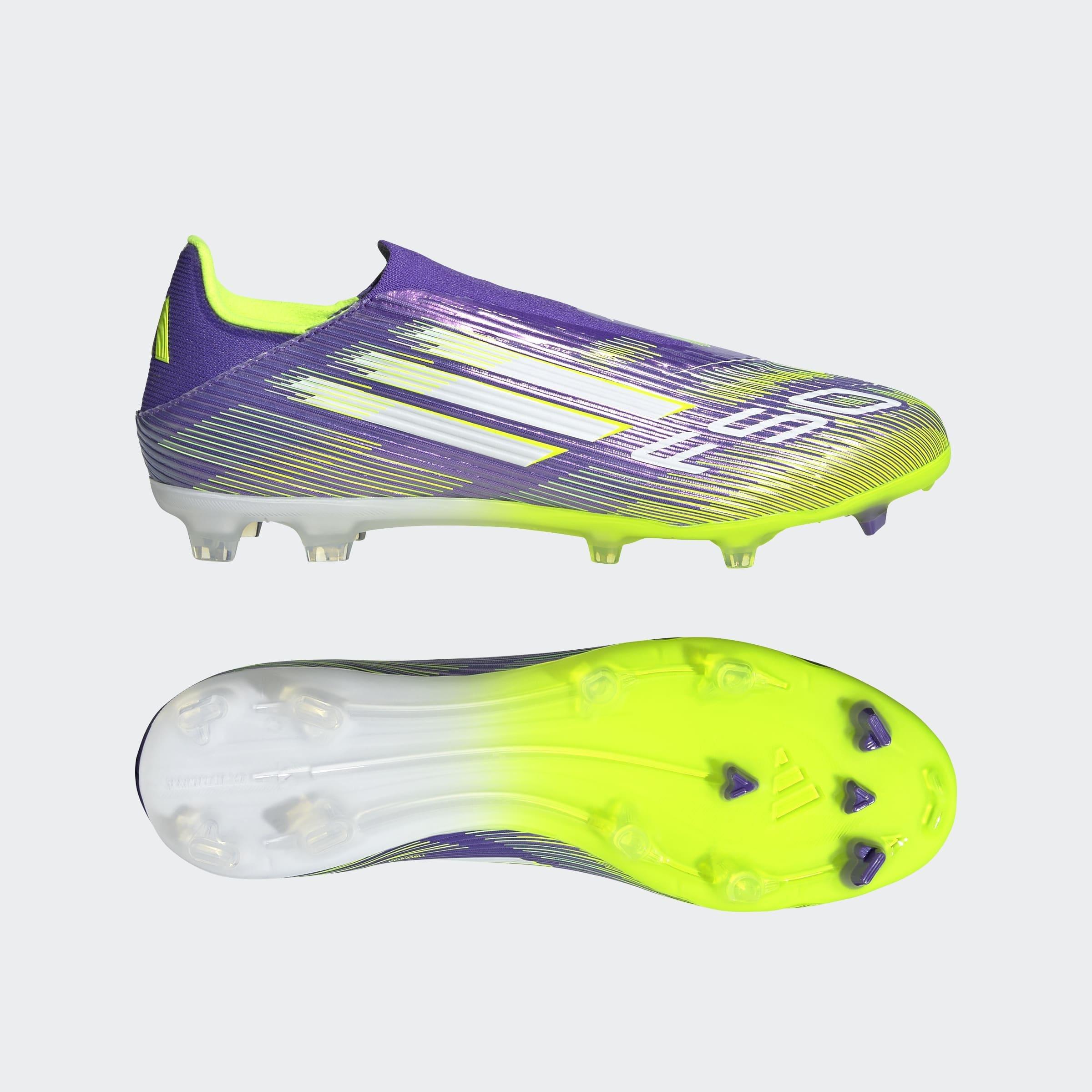 Unisex F50 League Laceless Firm/Multi-Ground Boots, Purple, A901_ONE, large image number 8