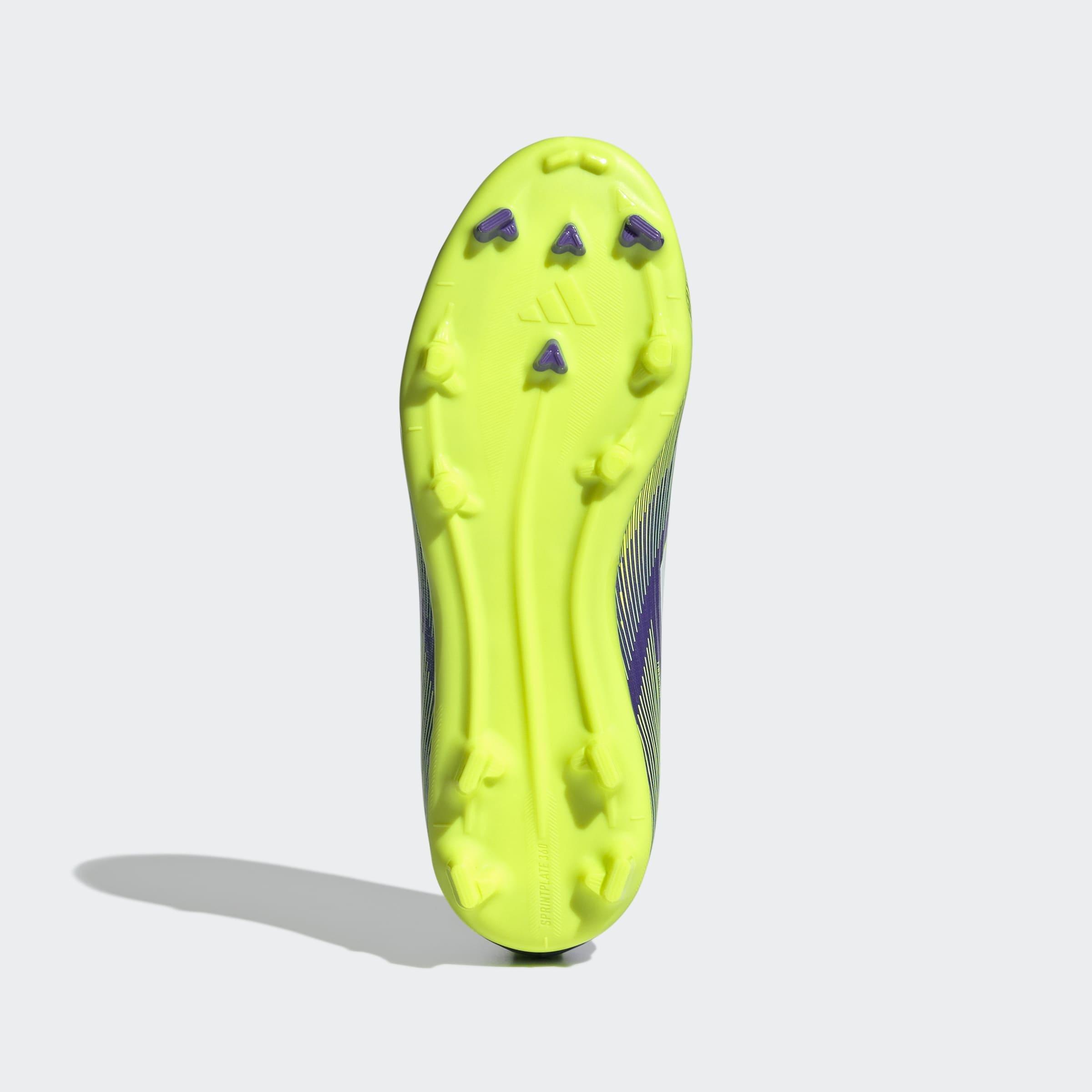 Kids Unisex F50 League Laceless Firm/Multi-Ground Boots, Purple, A901_ONE, medium