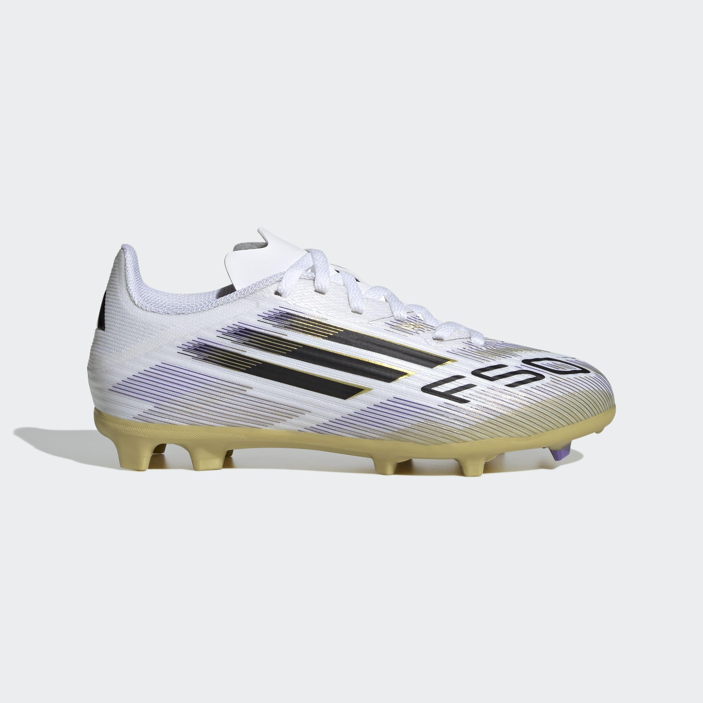 Kids Unisex F50 League Firm/Multi-Ground Boots, White, A901_ONE, large image number 0