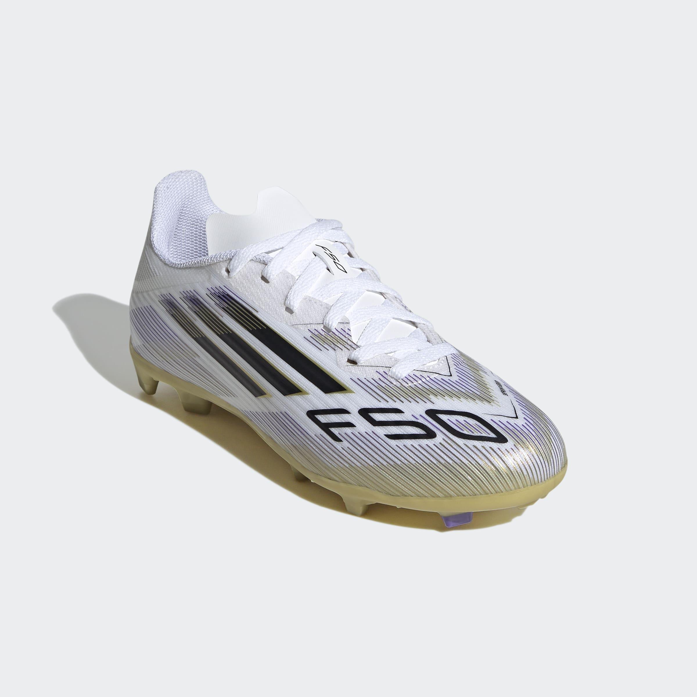 Kids Unisex F50 League Firm/Multi-Ground Boots, White, A901_ONE, large image number 2