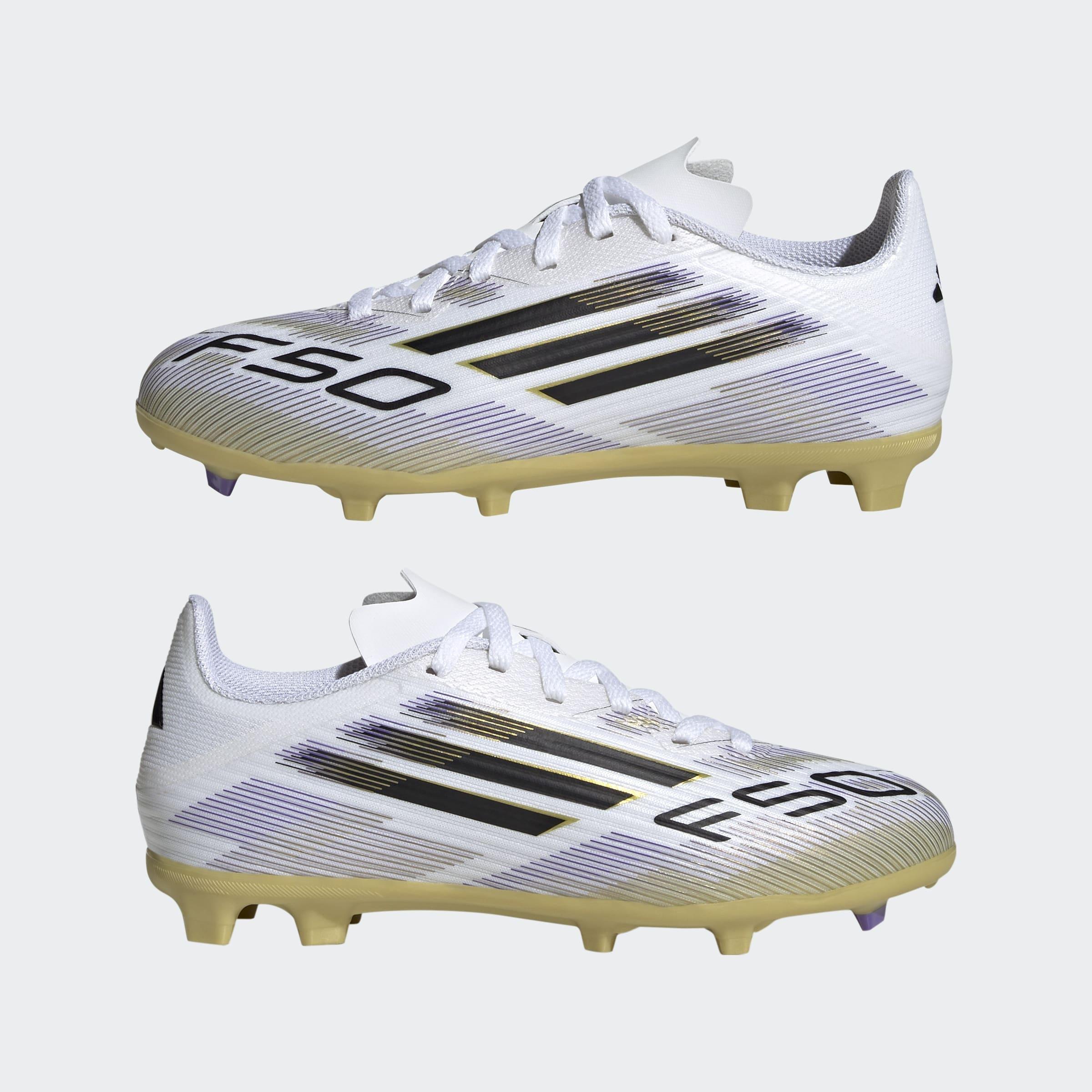 Kids Unisex F50 League Firm/Multi-Ground Boots, White, A901_ONE, large image number 7