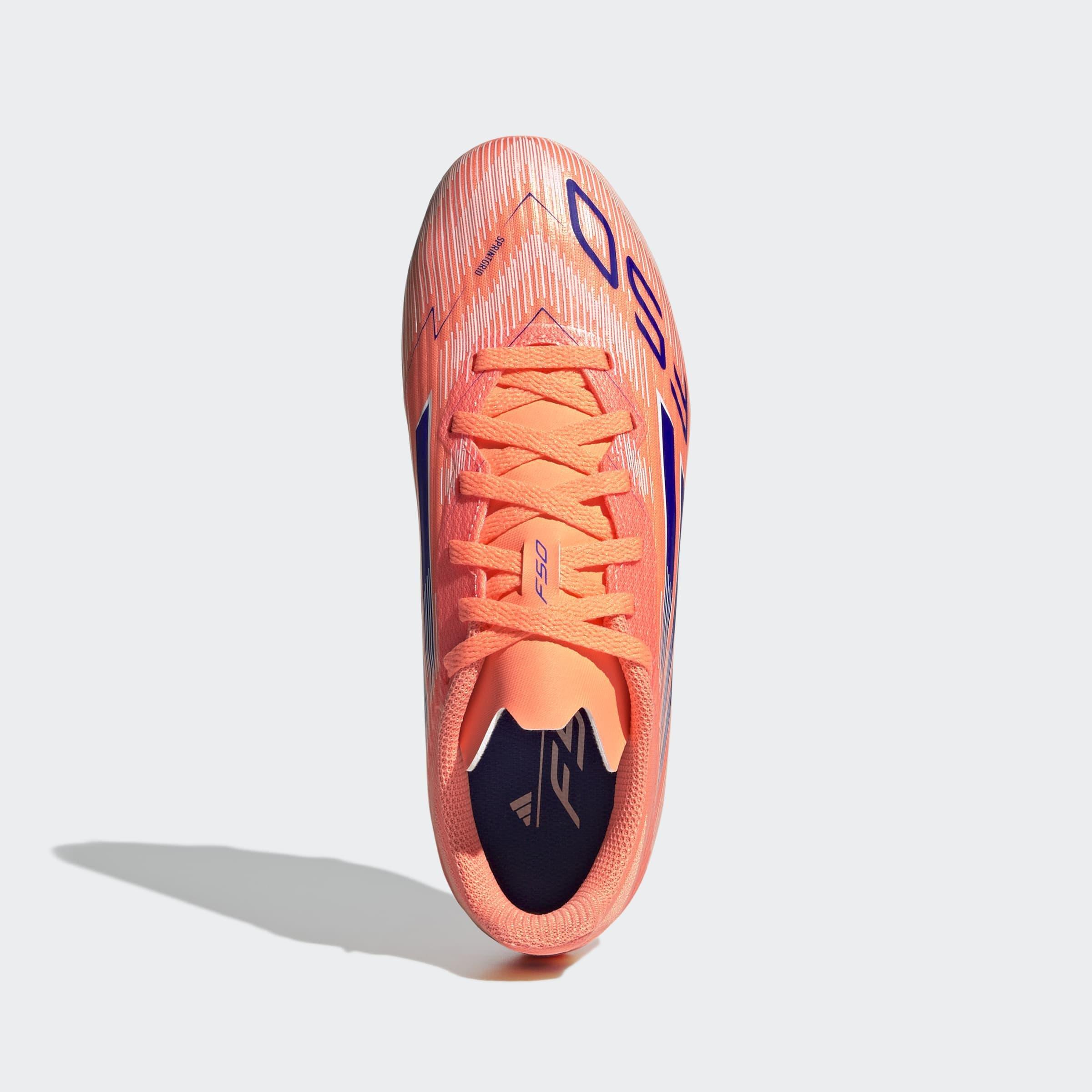 Kids Unisex F50 League Firm/Multi-Ground Boots, Orange, A901_ONE, large image number 1