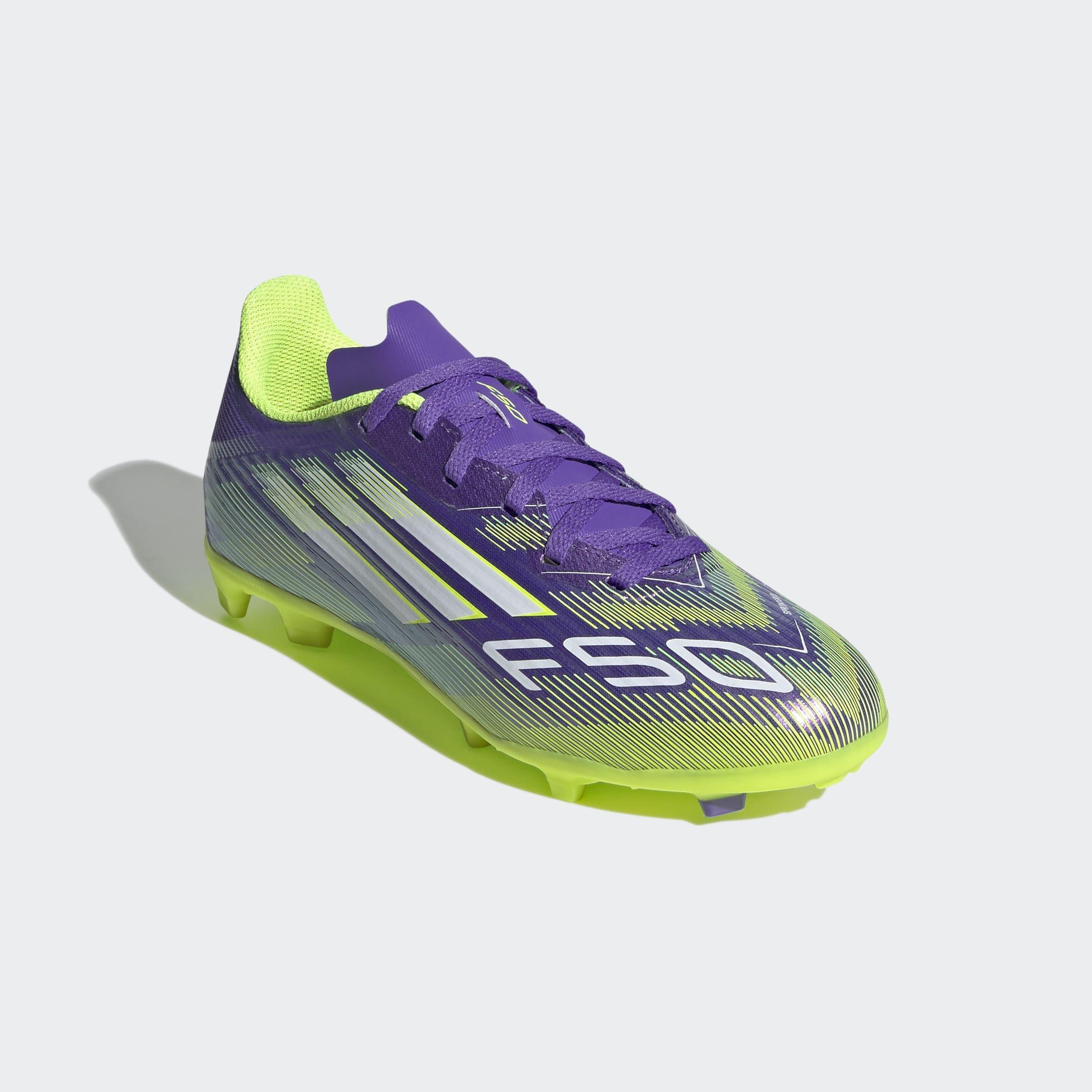 Kids Unisex F50 League Firm/Multi-Ground Boots, Purple, A901_ONE, medium
