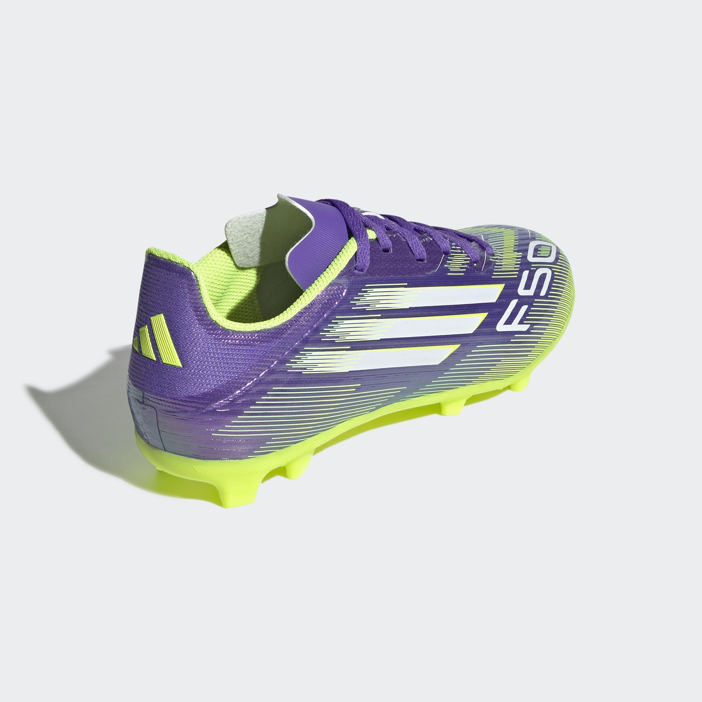 Kids Unisex F50 League Firm/Multi-Ground Boots, Purple, A901_ONE, large image number 3
