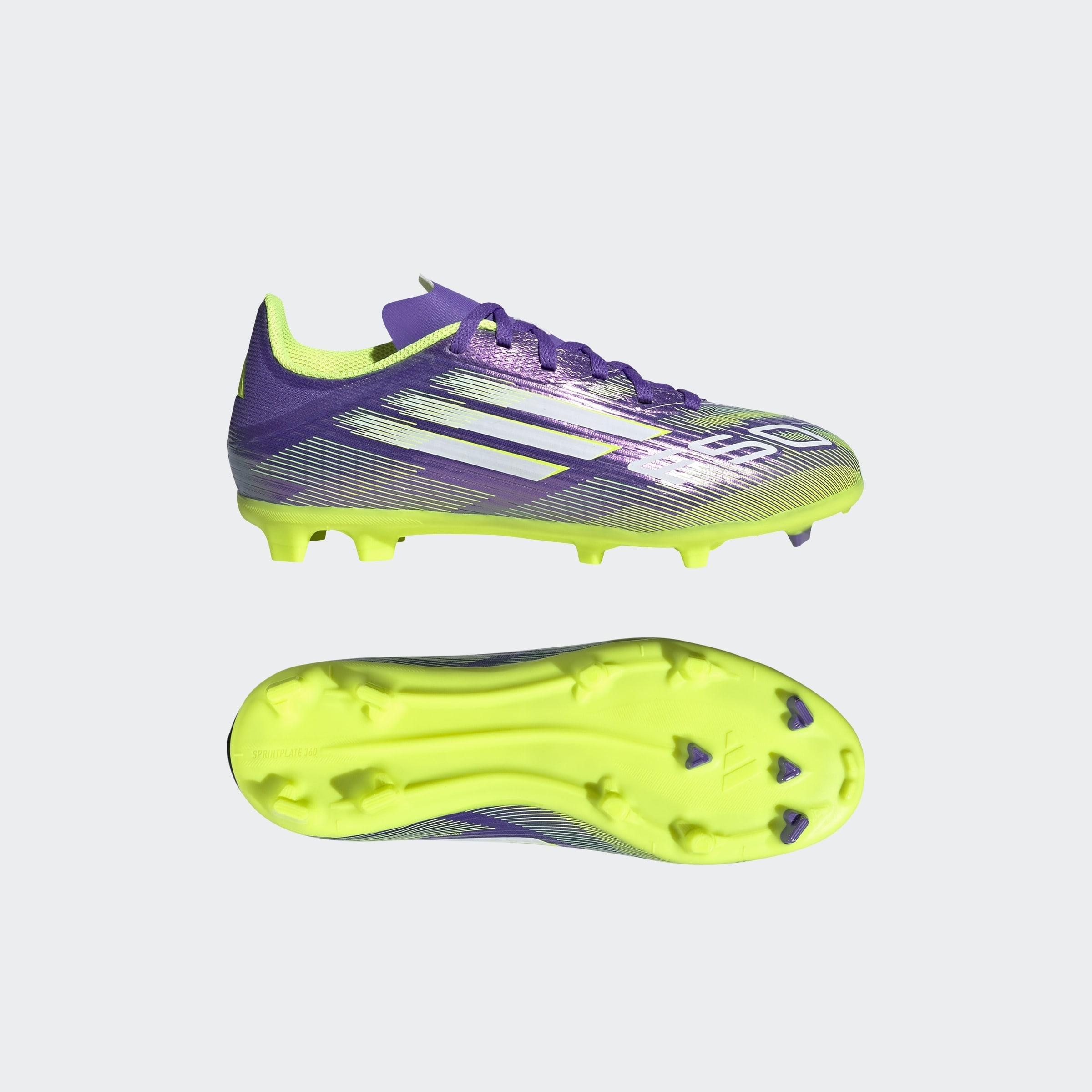 Kids Unisex F50 League Firm/Multi-Ground Boots, Purple, A901_ONE, large image number 7