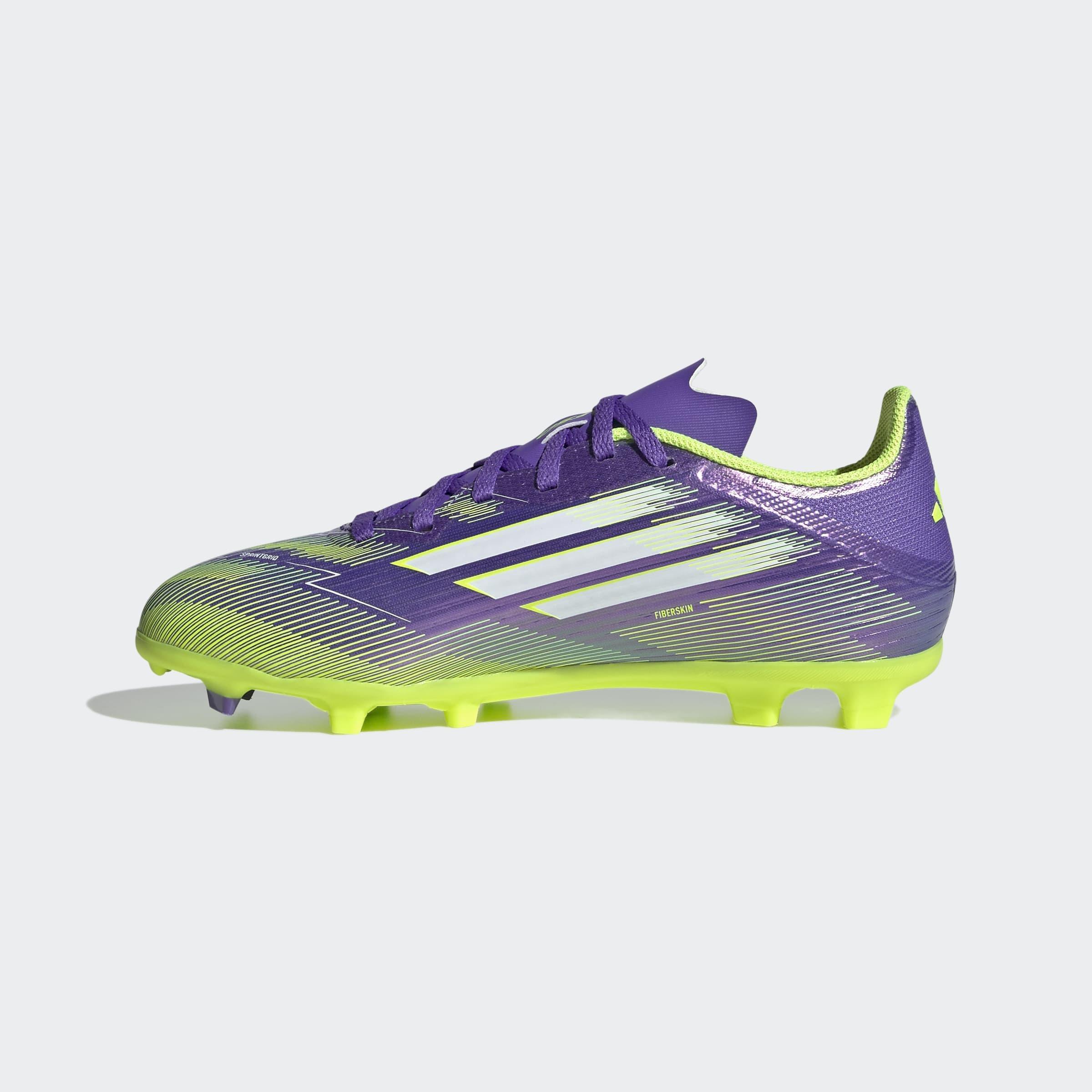 Kids Unisex F50 League Firm/Multi-Ground Boots, Purple, A901_ONE, large image number 8