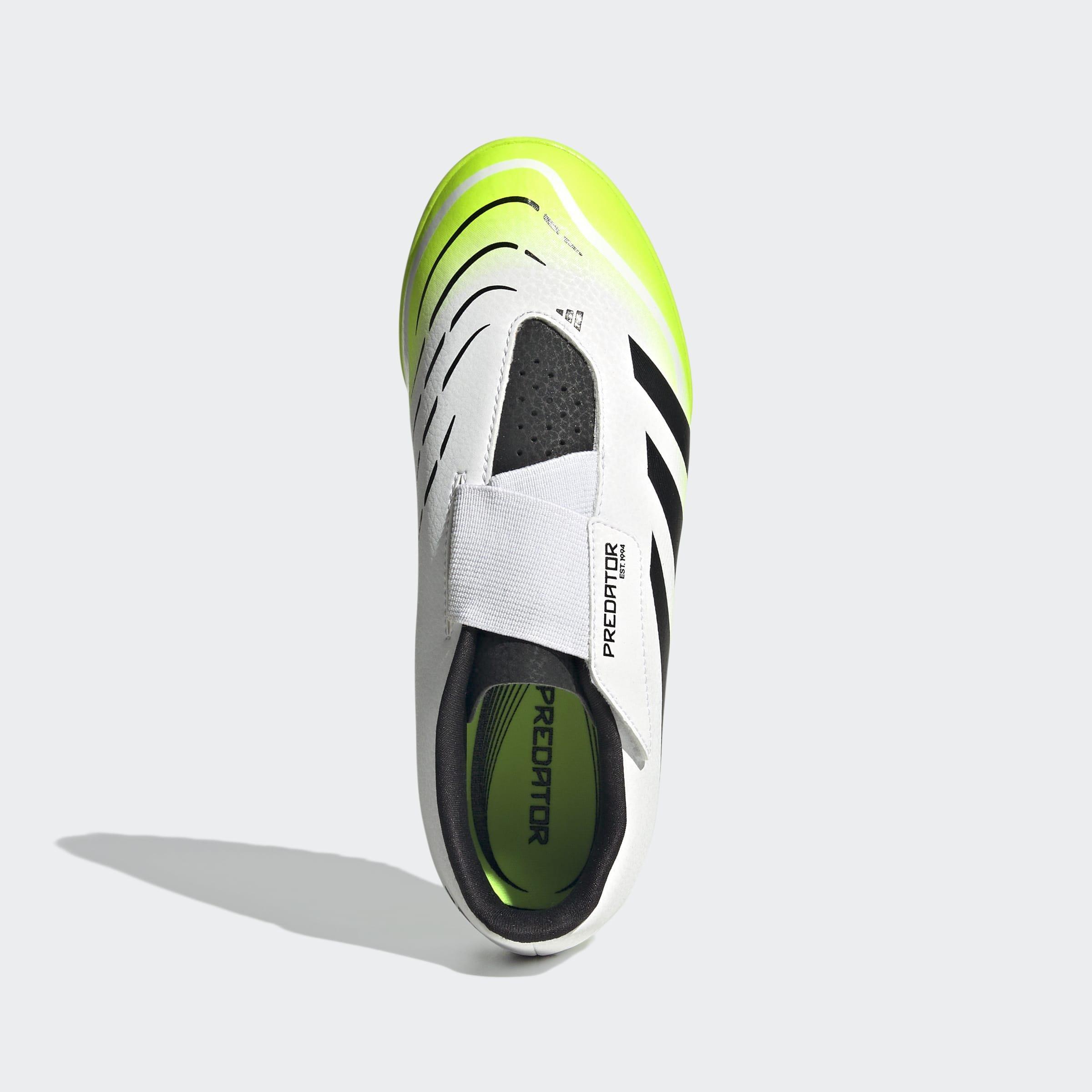 Kids Unisex Predator Club Hook-And-Loop Turf Boots, White, A901_ONE, large image number 1