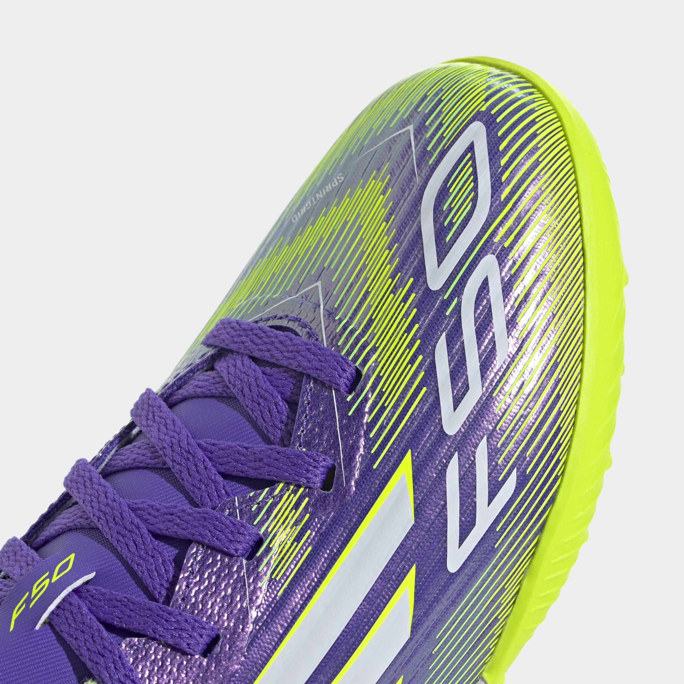 Kids Unisex F50 League Turf Boots, Purple, A901_ONE, large image number 4