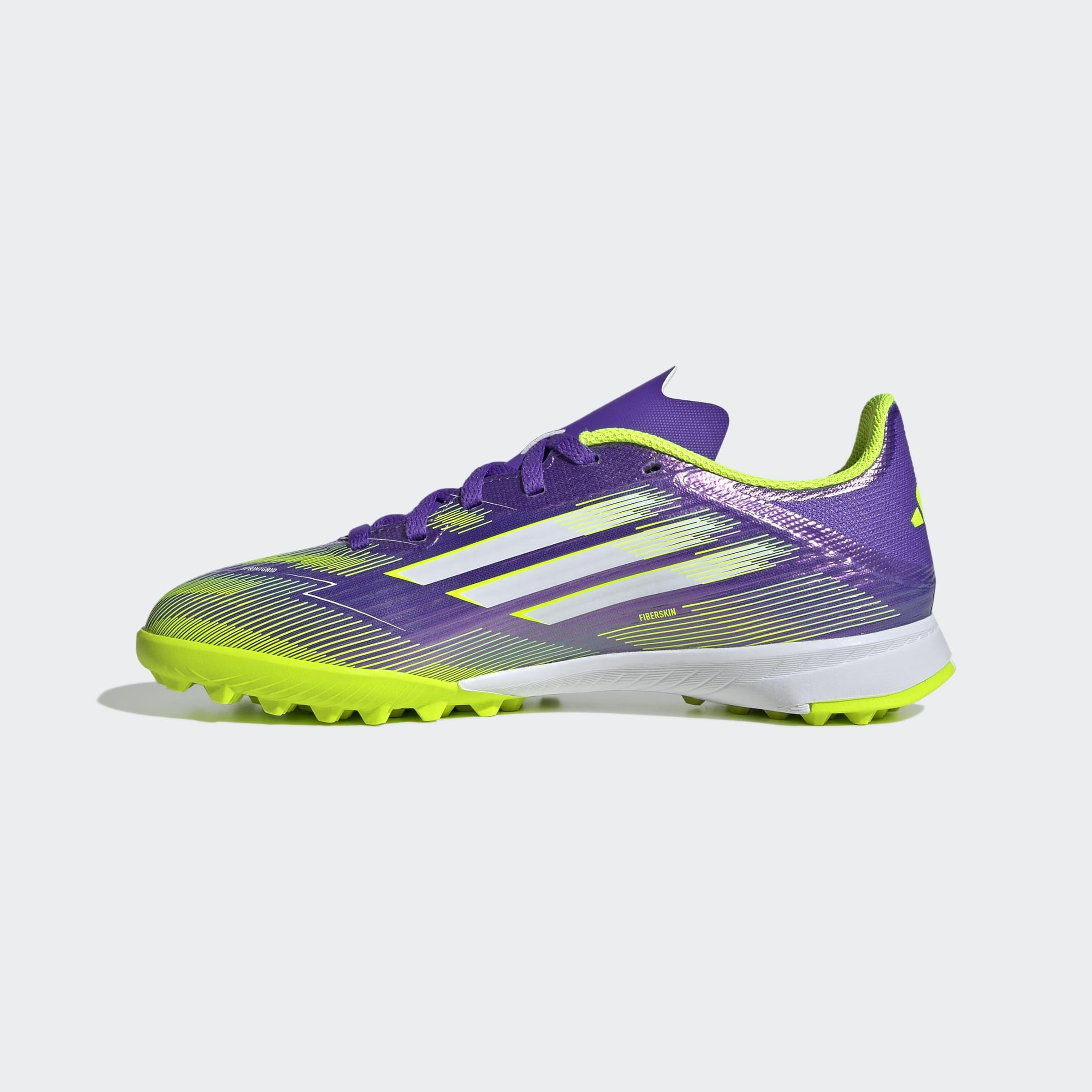 Kids Unisex F50 League Turf Boots, Purple, A901_ONE, large image number 6